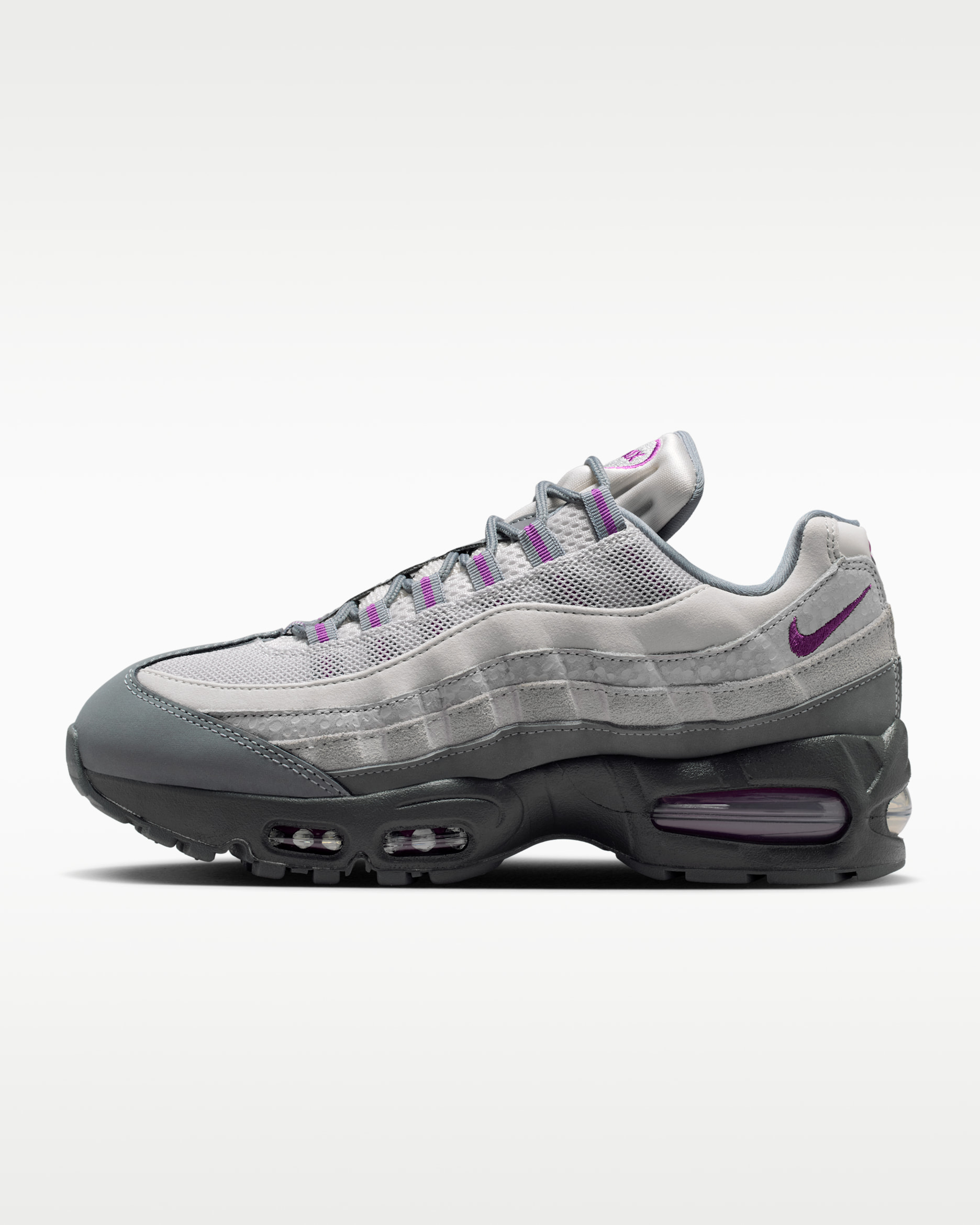 Nike Air Max 95 Big Bubble Women's Shoes - Cool Grey/Light Smoke Grey/Vast Grey/Bold Berry