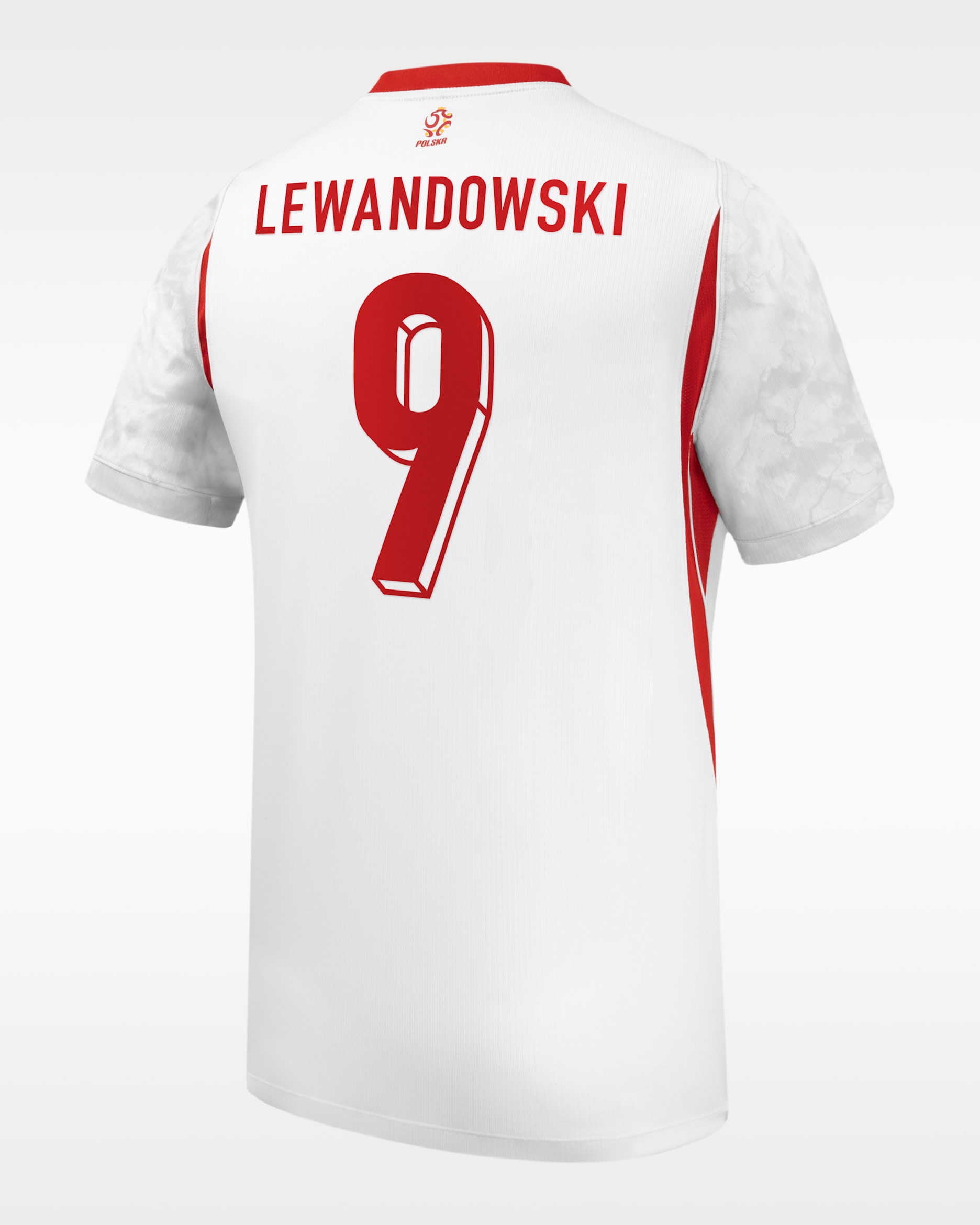 Robert Lewandowski Poland National Team 2026 Stadium Home Men's Nike Dri-FIT Soccer Jersey - White