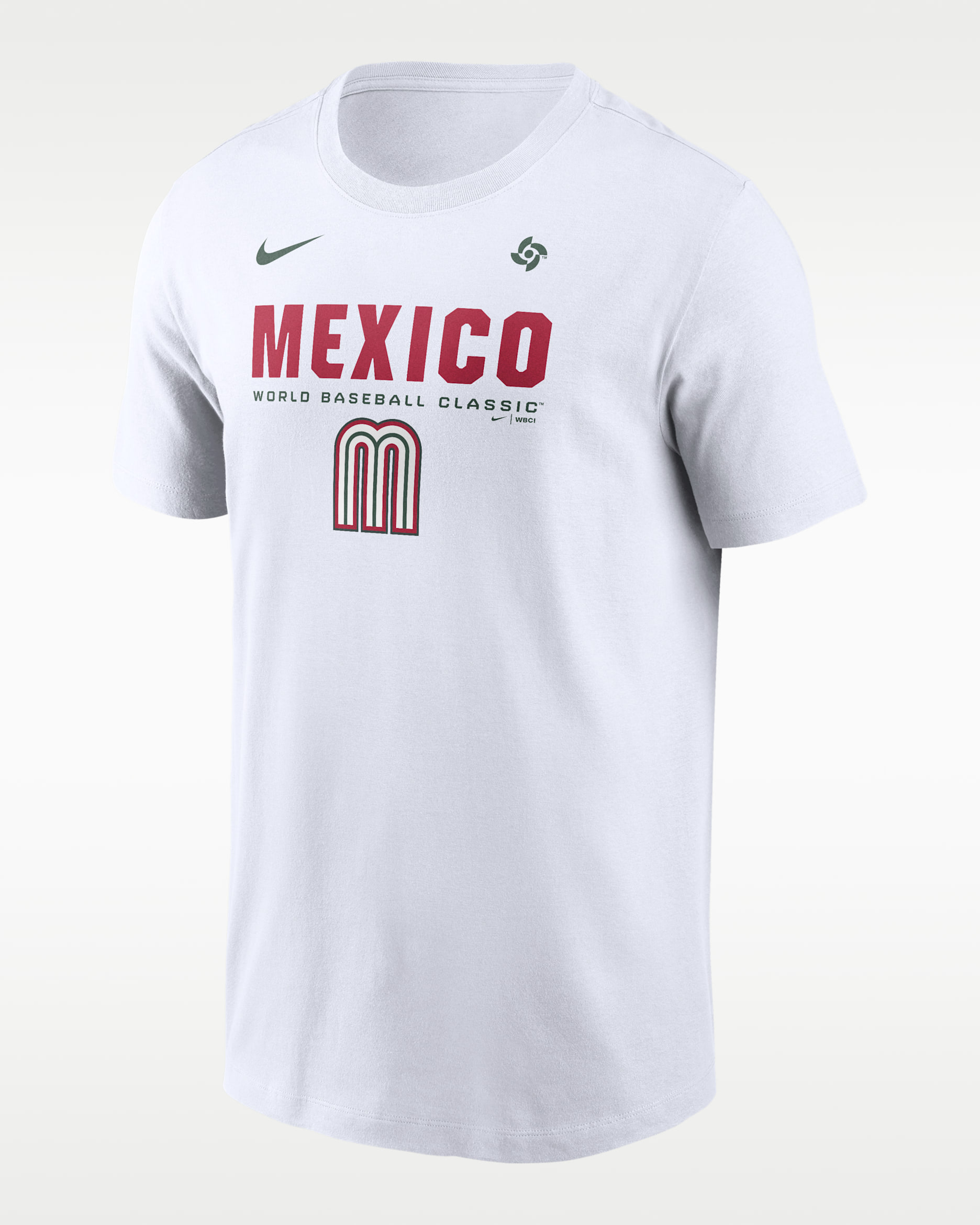 Playera Nike para hombre Mexico National Baseball Team 2026 World Baseball Classic Bold - Blanco
