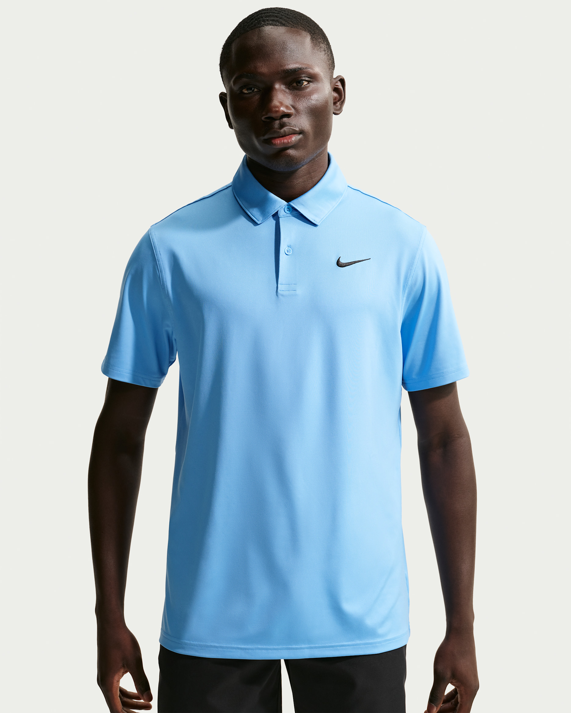 Polo de golf Dri-FIT con logotipo en el pecho para hombre Nike Velocity - Azul universitario/Negro