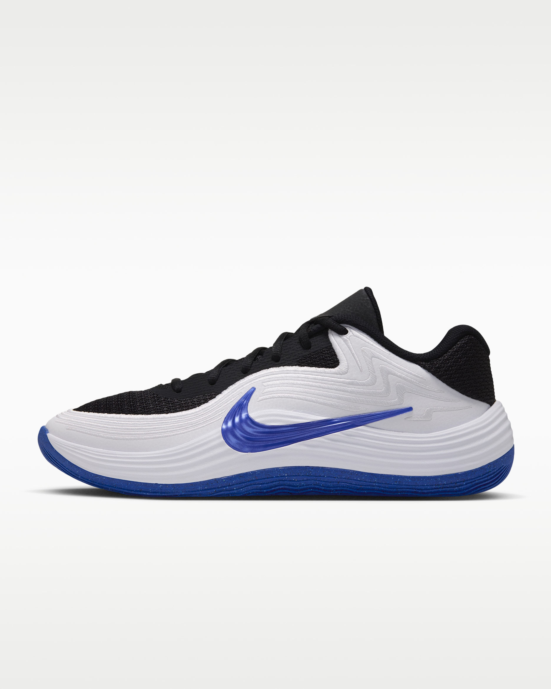 Nike Precision 8 Low Men's Basketball Shoes - Black/White/Racer Blue/Racer Blue