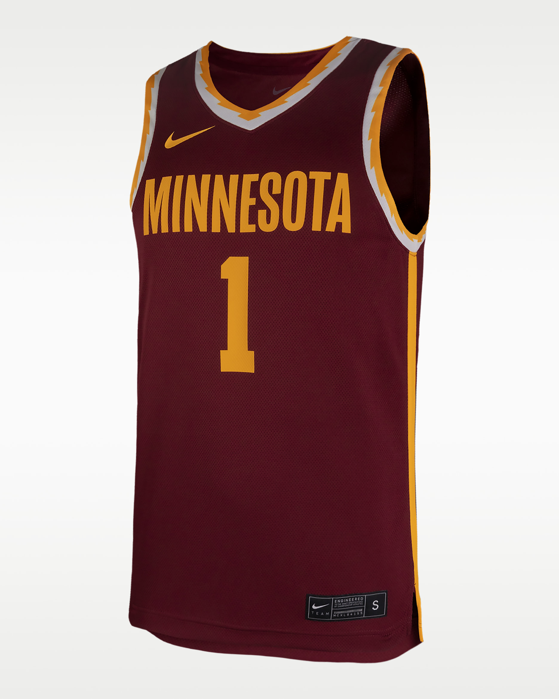 Minnesota Men's Nike College Basketball Jersey - Deep Maroon