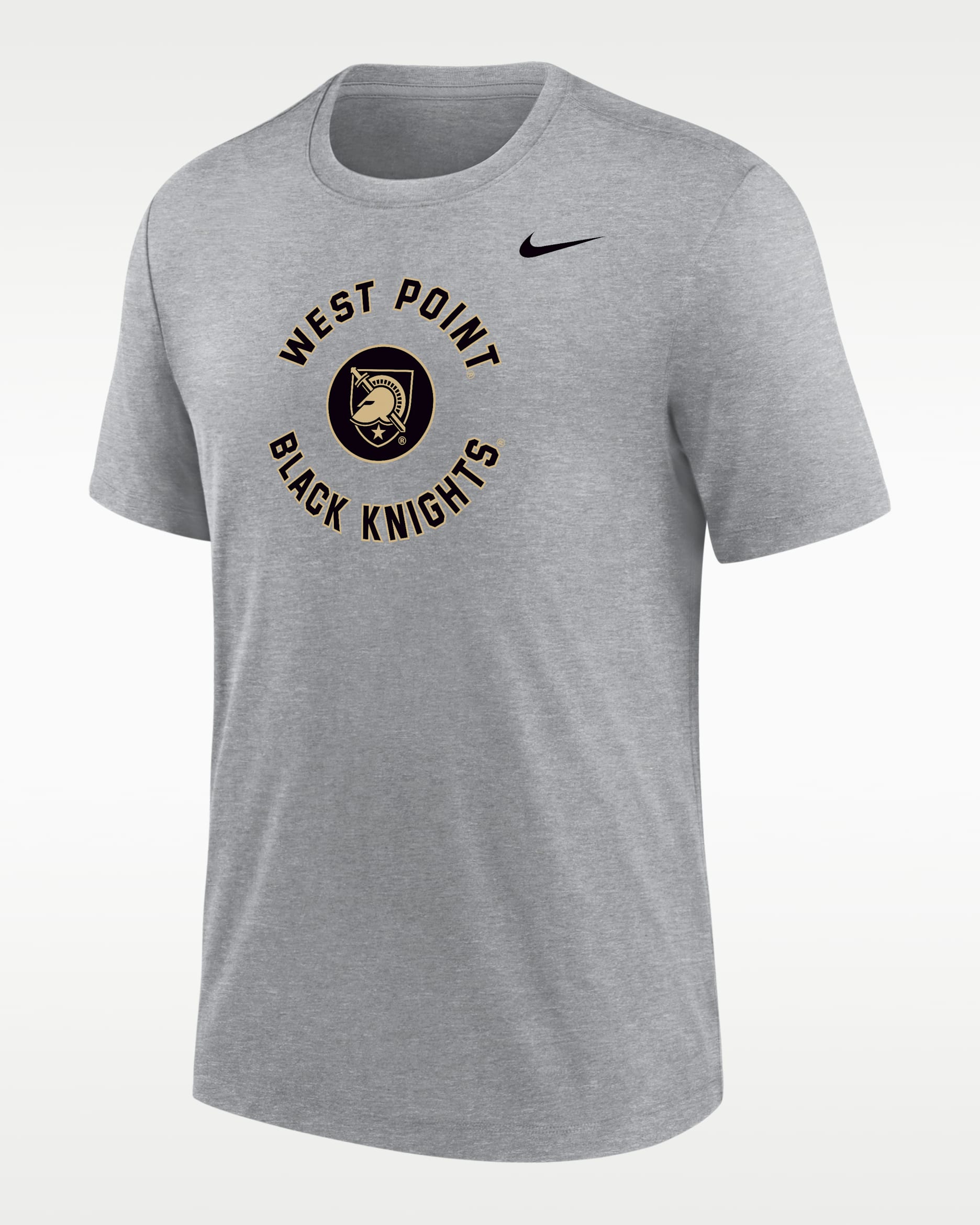 Army Black Knights Men's Nike Football Tri-Blend T-Shirt - Dark Grey Heather