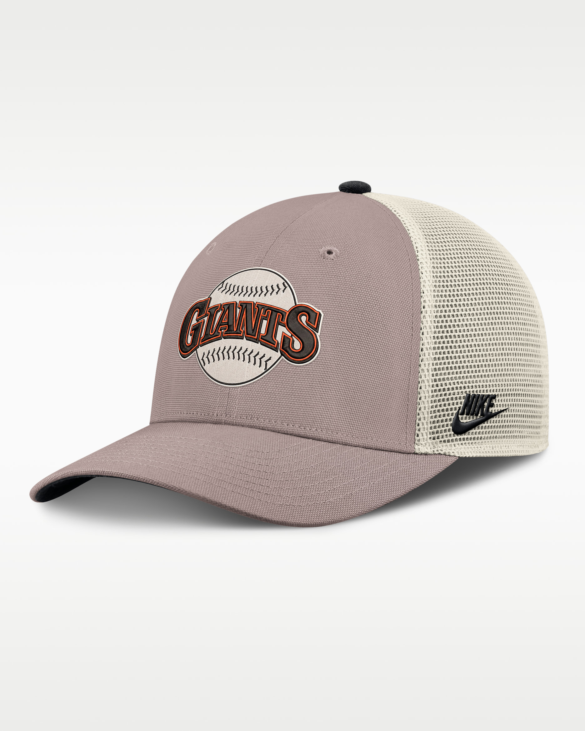 San Francisco Giants Cooperstown Rise Men's Nike MLB Adjustable Trucker Hat - Khaki