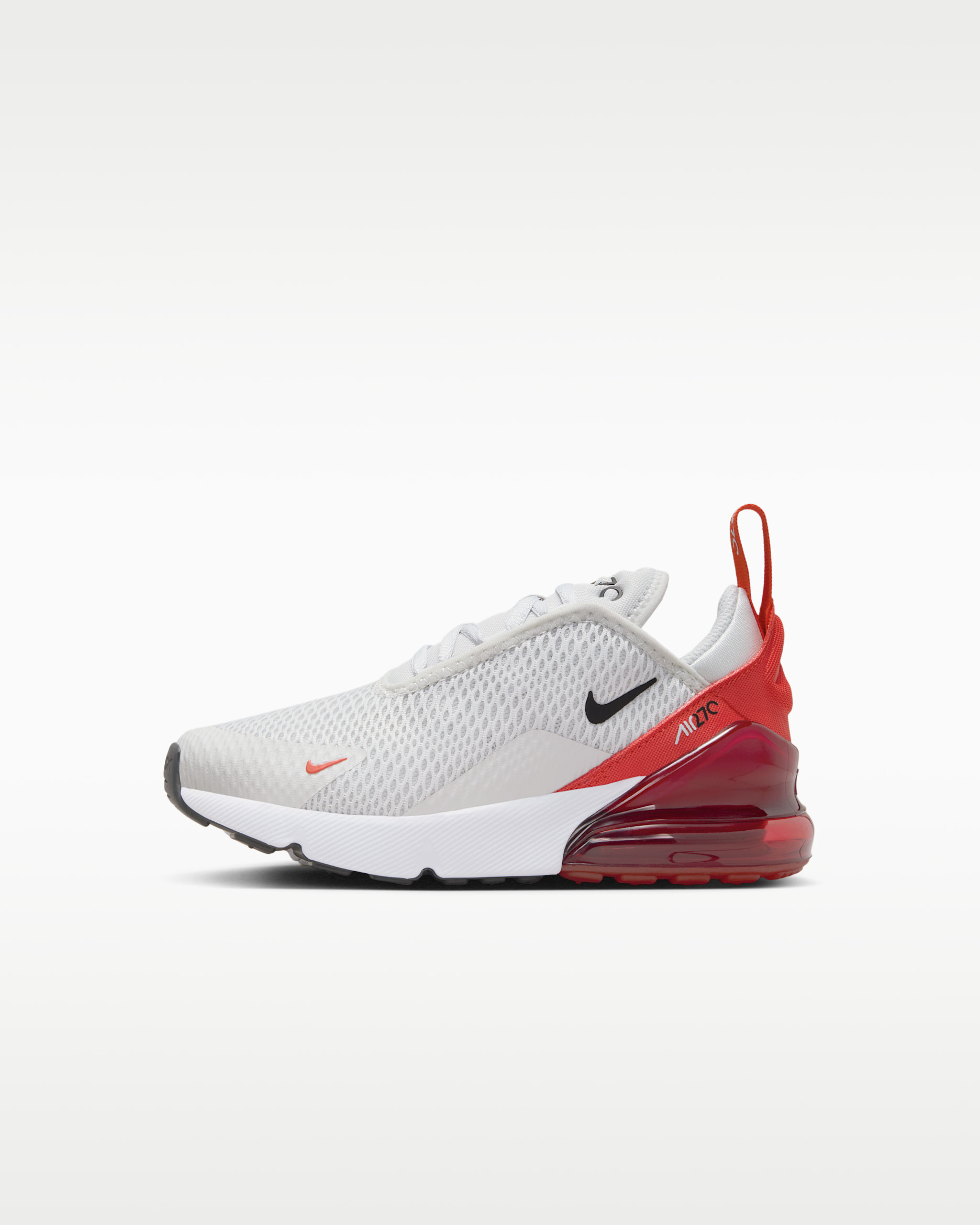 Nike Air Max 270 Younger Kids' Shoes - Photon Dust/Picante Red/Black