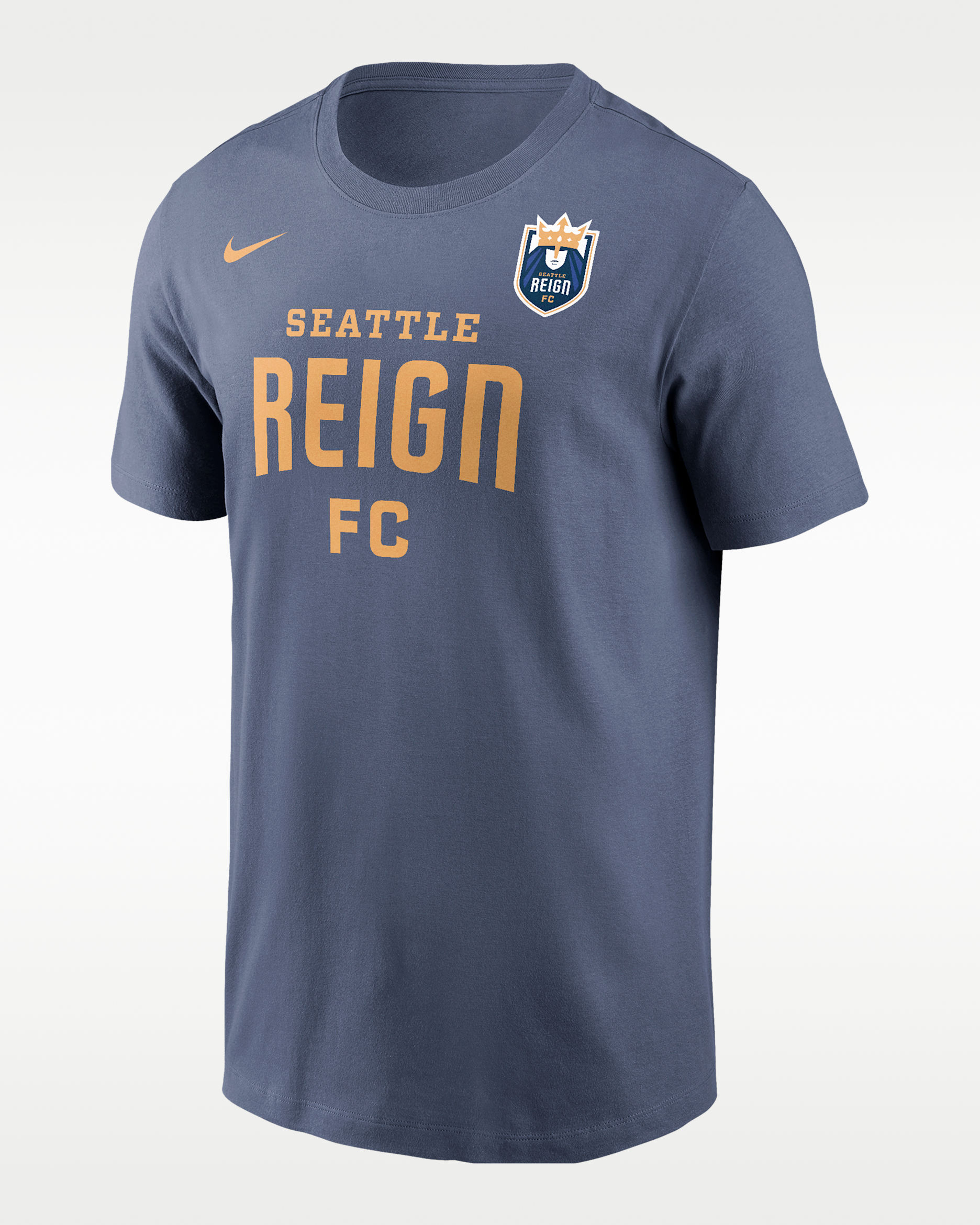 Playera Nike de la NWSL para hombre Seattle Reign Core - Azul difuso