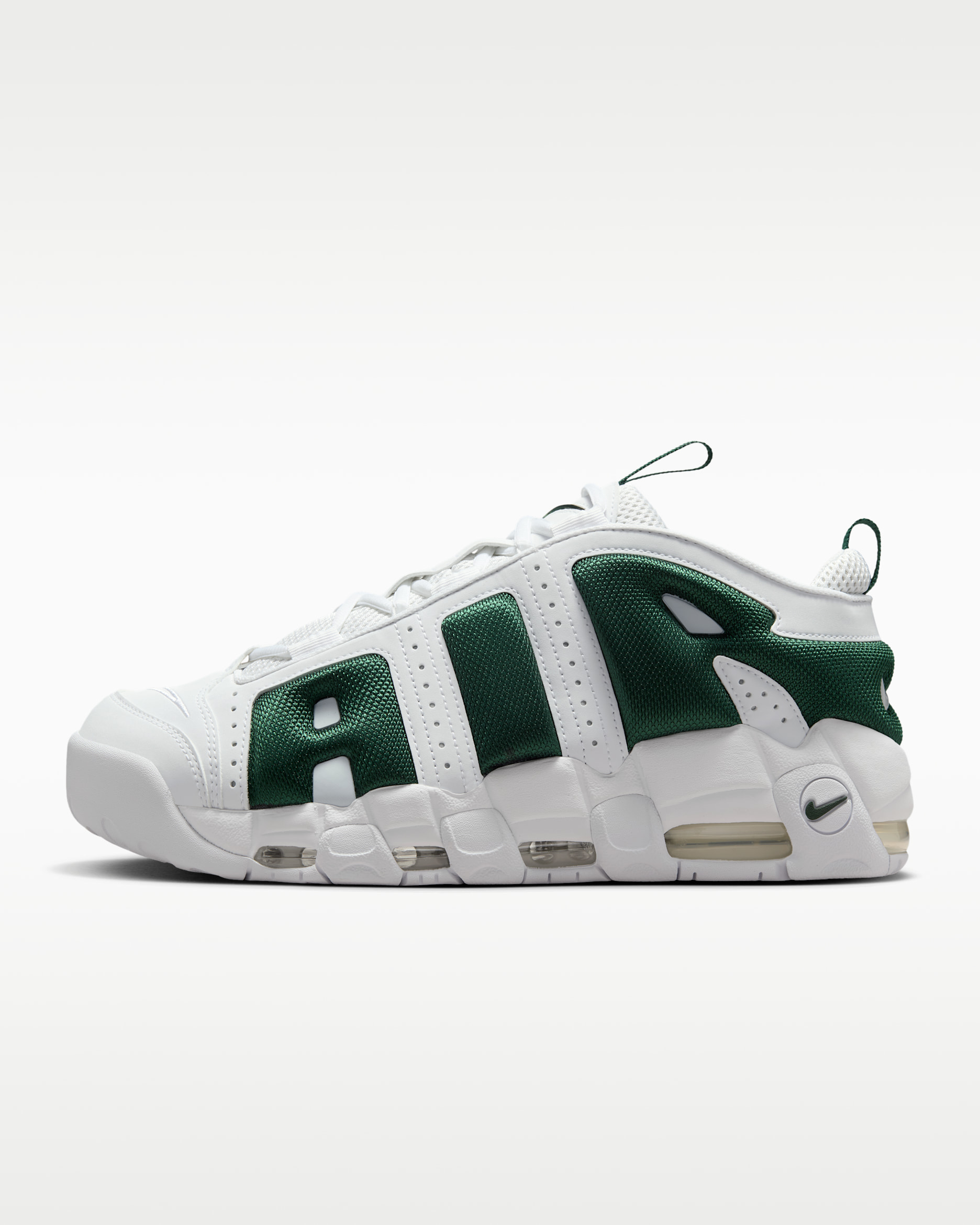 Nike Air More Uptempo Low Men's Shoes - White/Fir