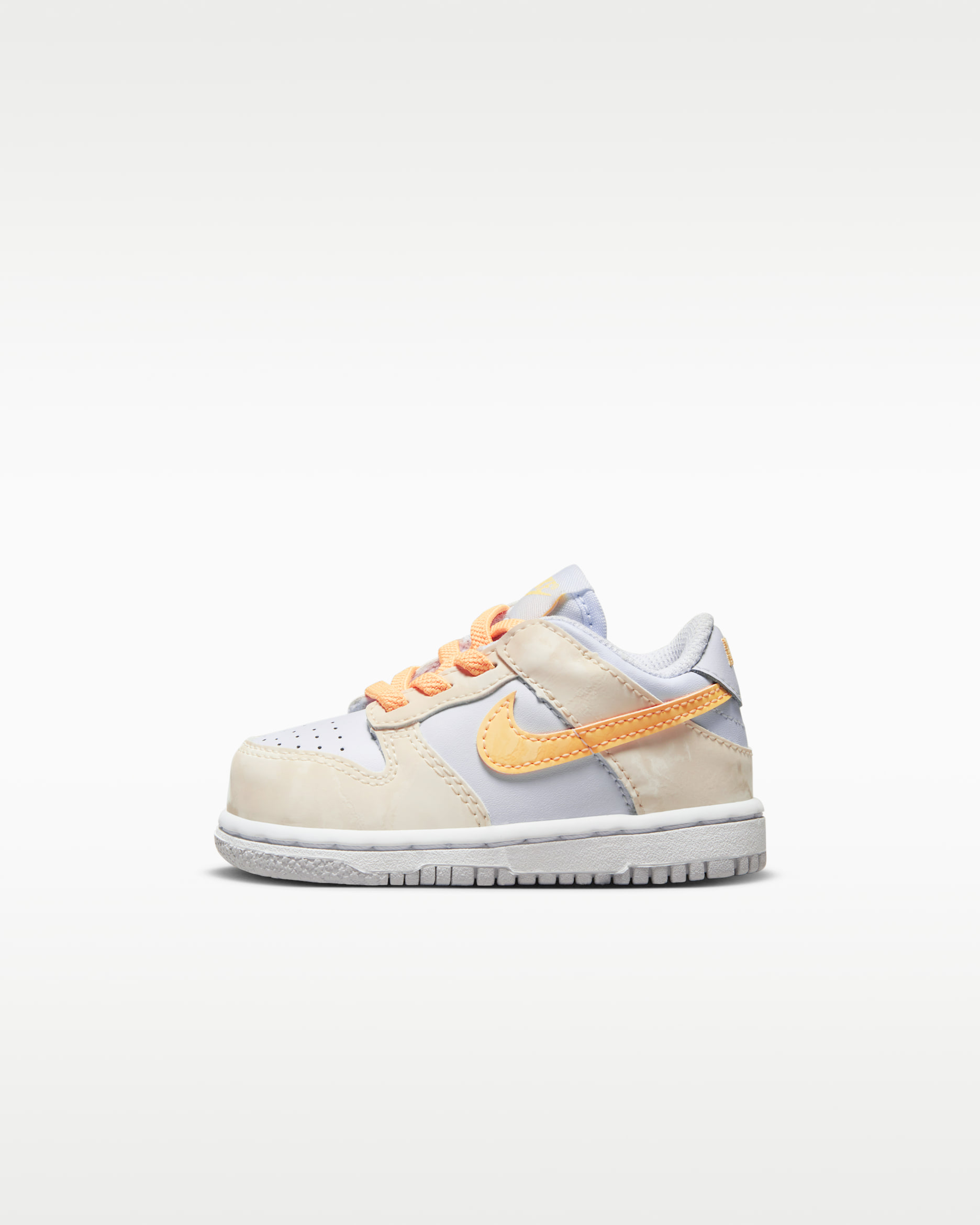 Nike Dunk Low Baby/Toddler Shoes - Pale Ivory/Football Grey/White/Melon Tint