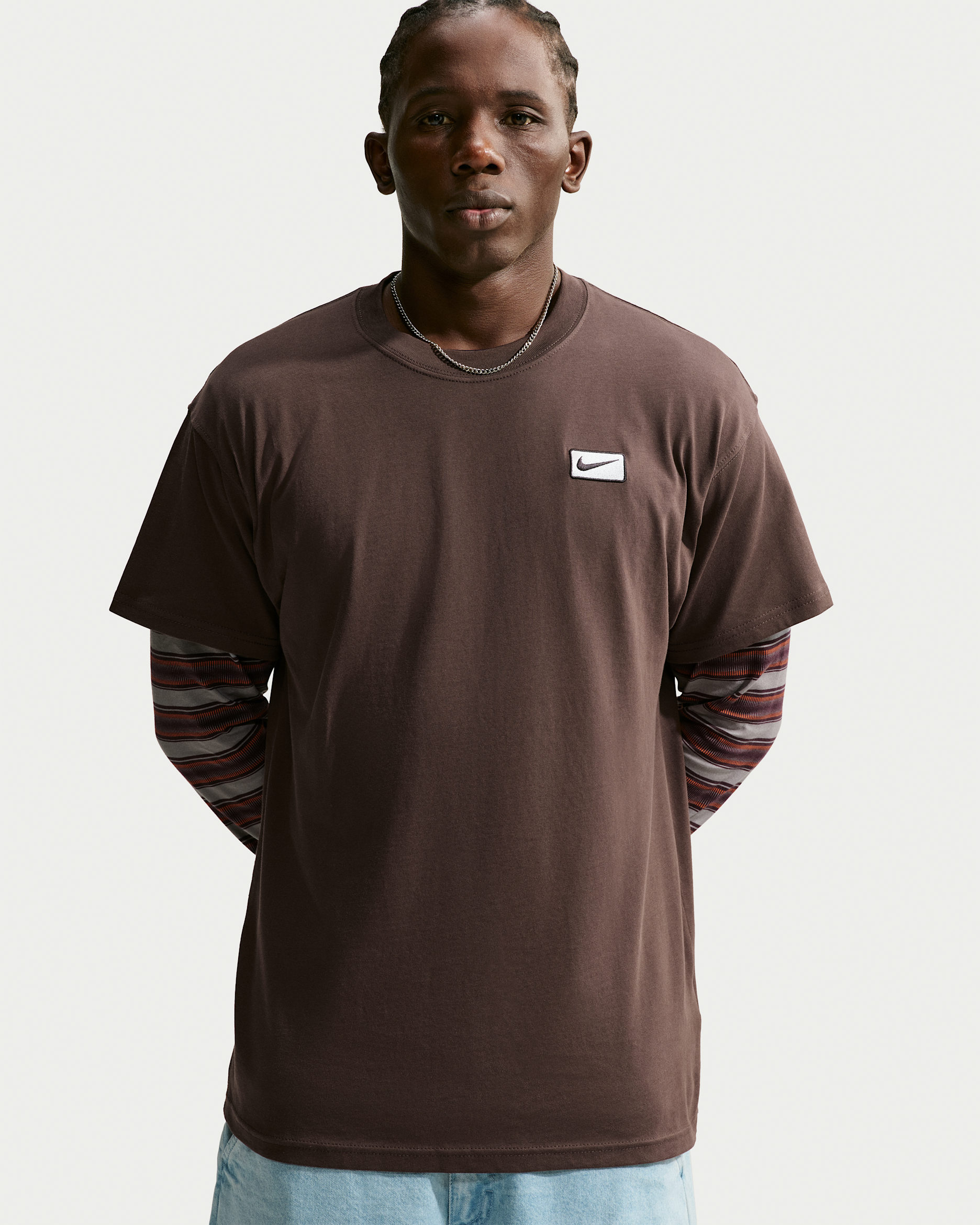 Nike Sportswear Men's T-Shirt - Baroque Brown/Sail