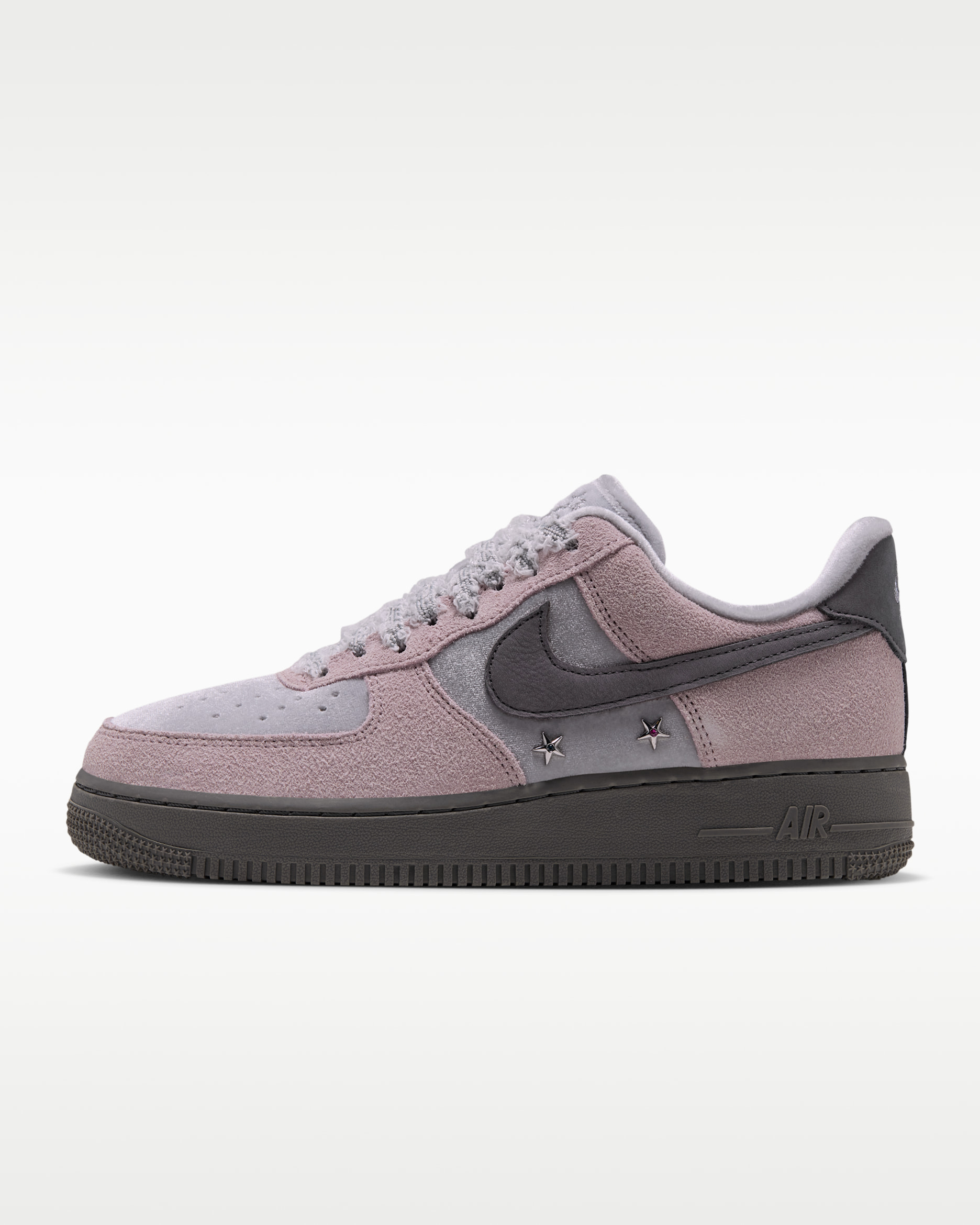 Nike Air Force 1 '07 Women's Shoes - Metallic Silver/Pencil Point/Particle Rose/Pencil Point