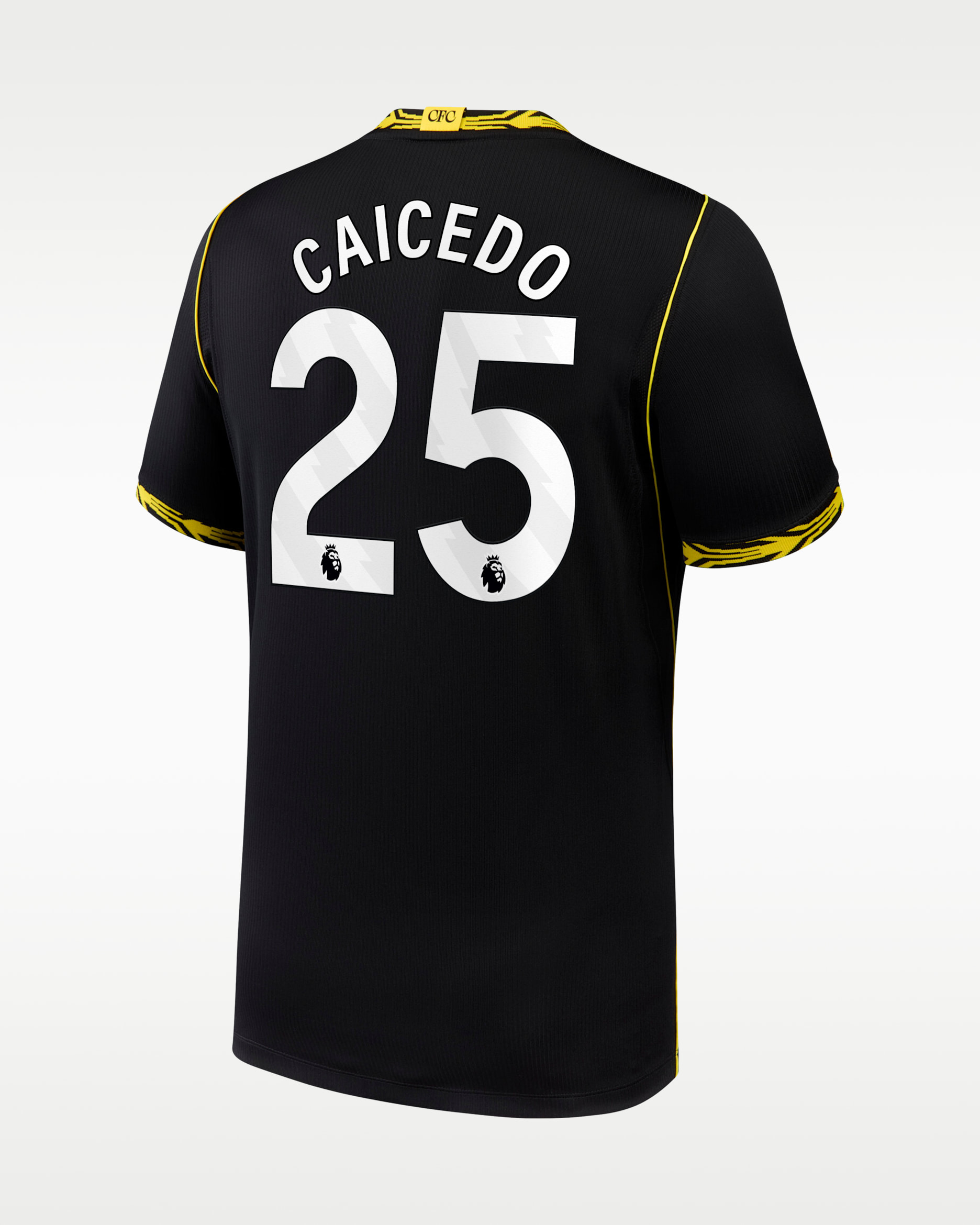 Moisés Caicedo Chelsea 2026/27 Stadium Away Men's Nike Dri-FIT Soccer Jersey - Black
