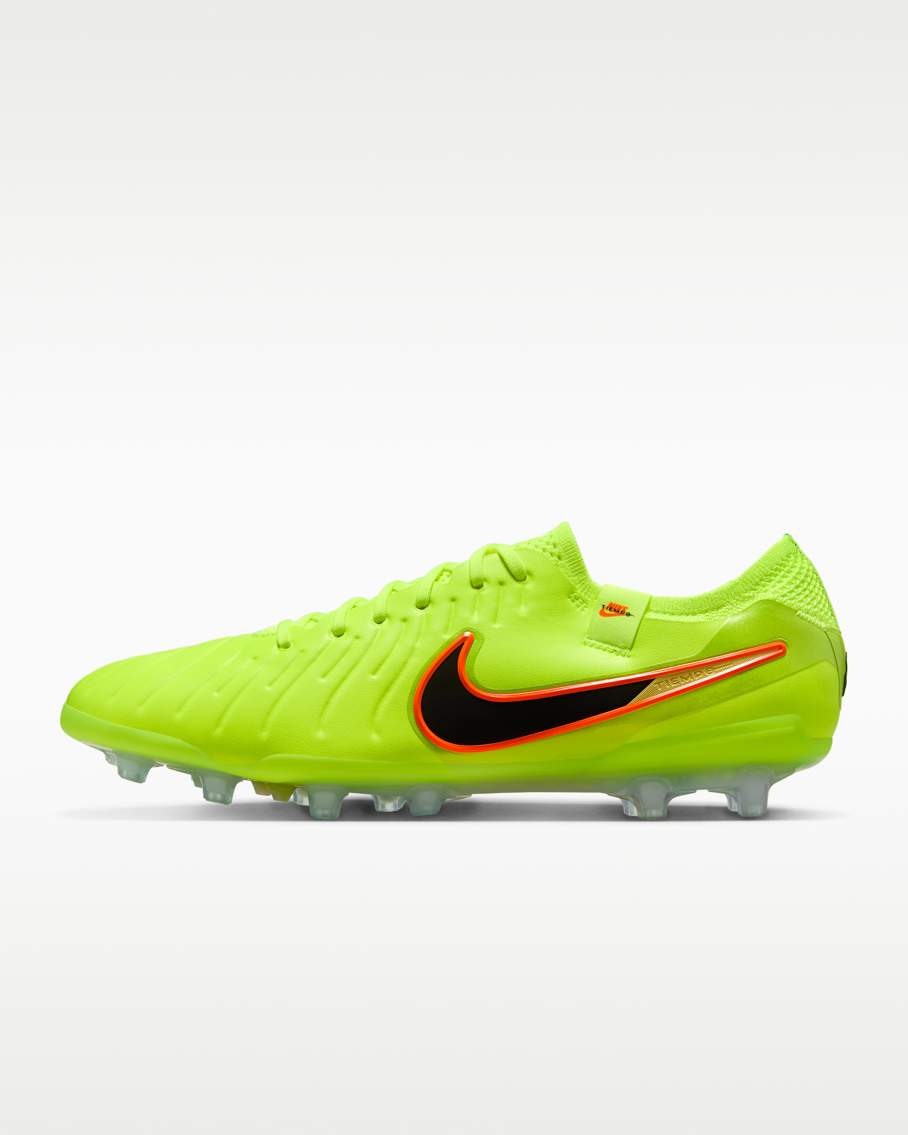 Nike Tiempo Legend 10 Elite Artificial-Grass Low-Top Football Boot - Volt/Black