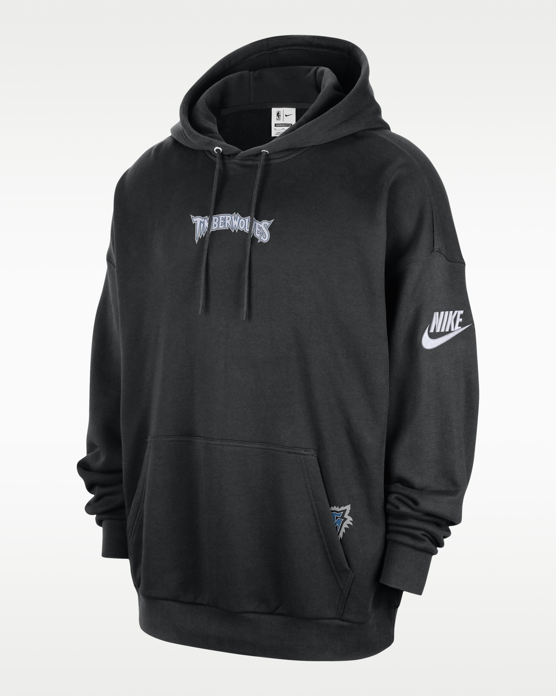 Minnesota Timberwolves 2025/26 Hardwood Classics Men's Nike Club NBA Premium Pull-Over Hoodie - Black