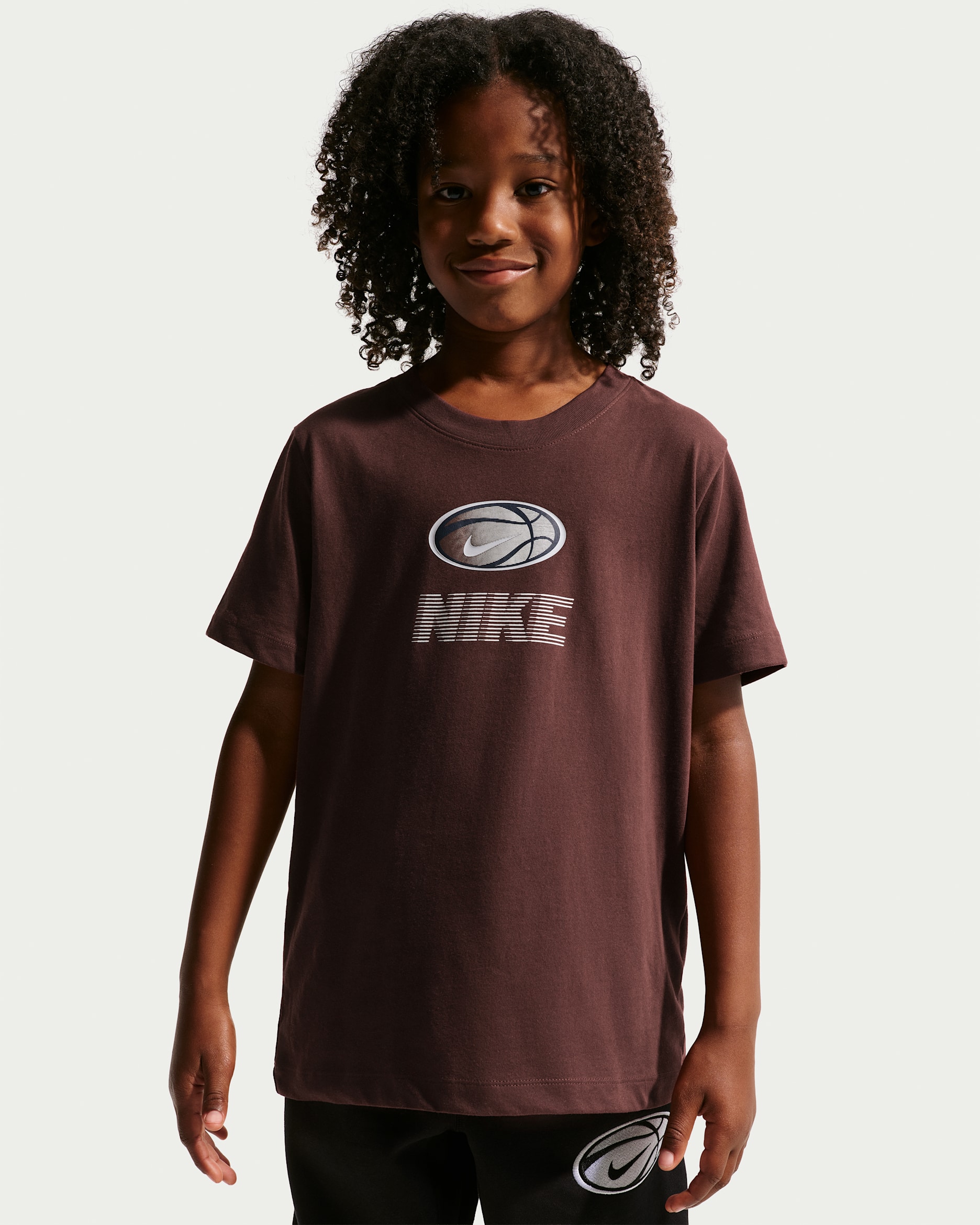 Playera Dri-FIT para niños de talla grande Nike - Dátil místico