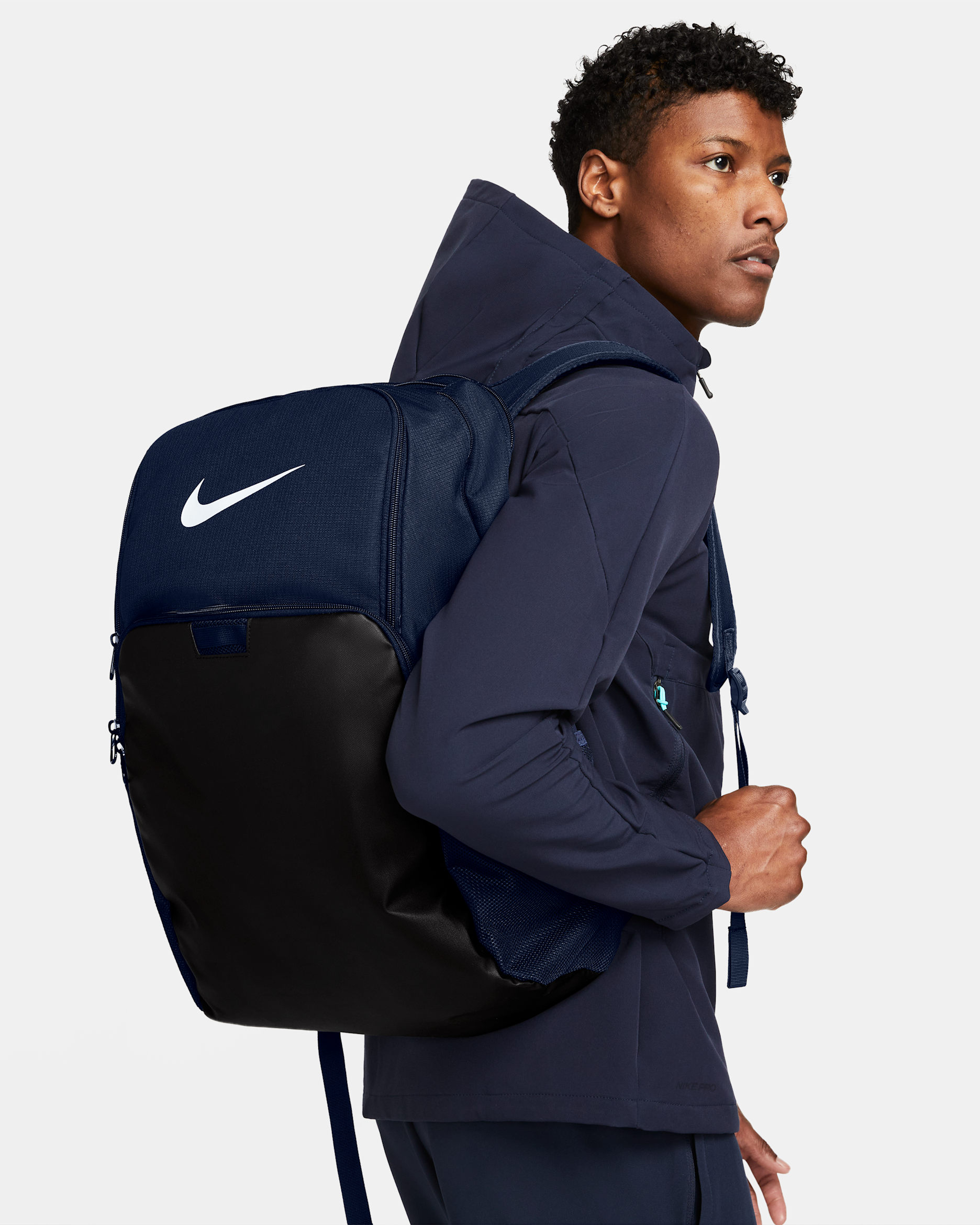 Nike Brasilia 9.5 Training Backpack (Extra Large, 30L) - Midnight Navy/Black/White