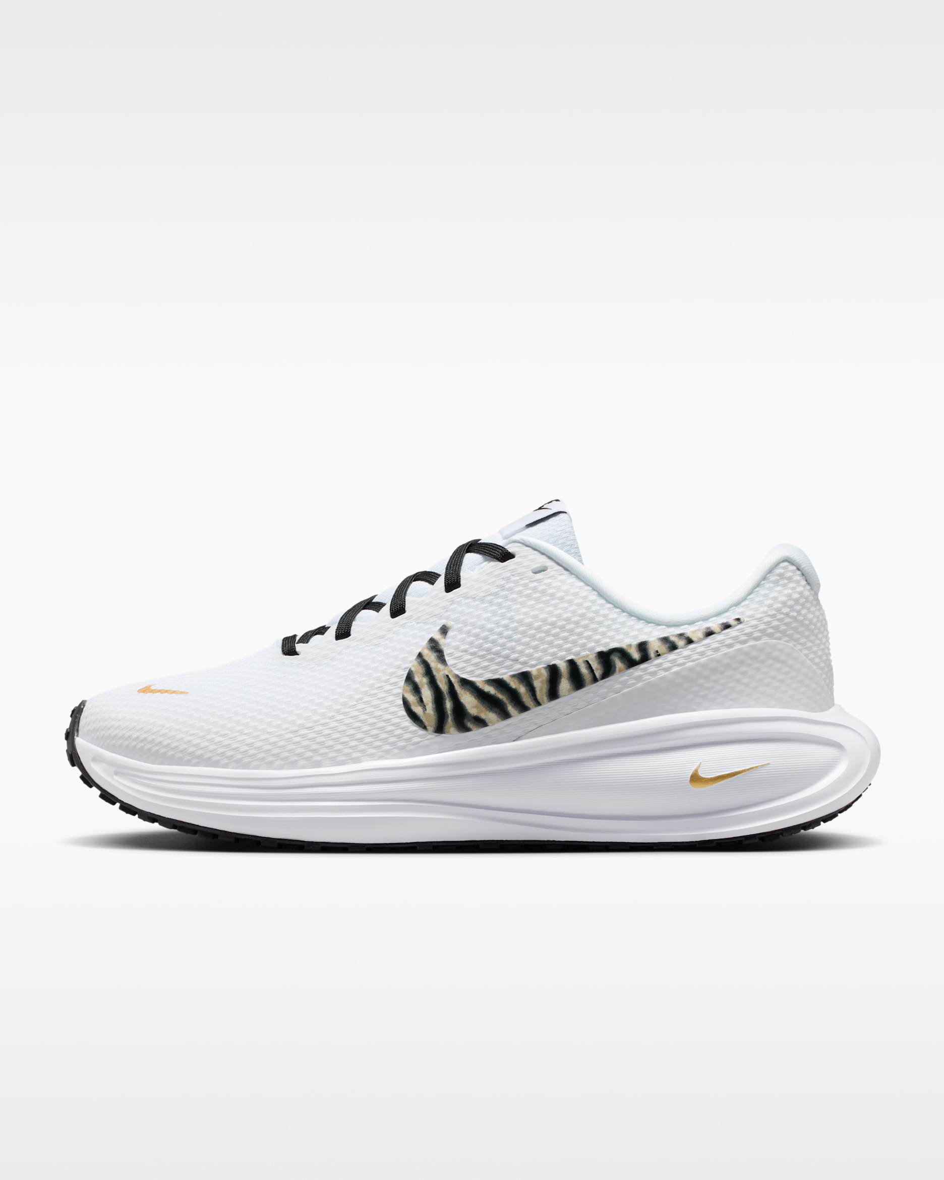 Nike Revolution 8 Women's Road Running Shoes - White/Metallic Gold/Coconut Milk/Black