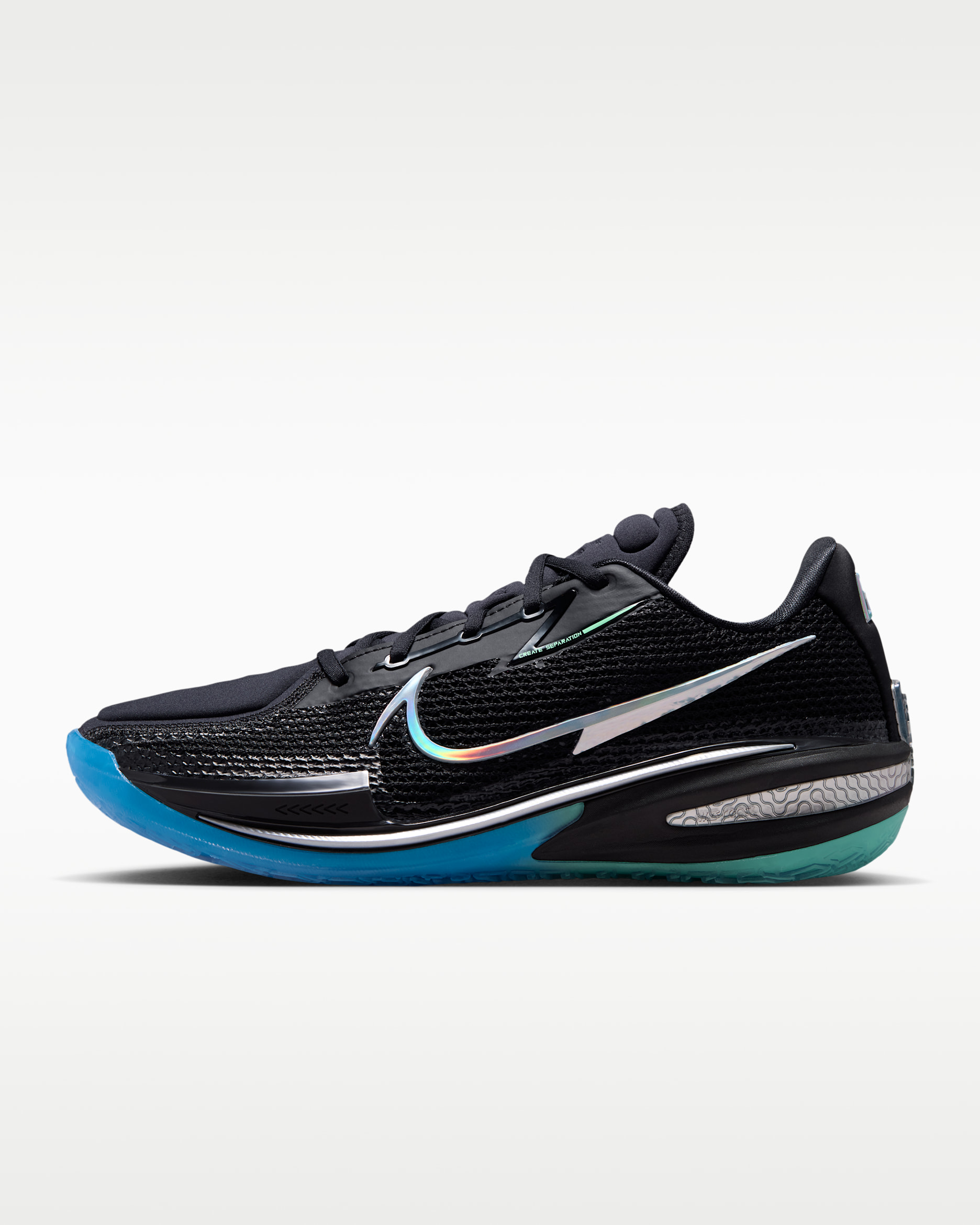 Nike G.T. Cut "Nike Nationals" Men's Basketball Shoes - Black/Green Glow/Blue Glow/Multi-Color