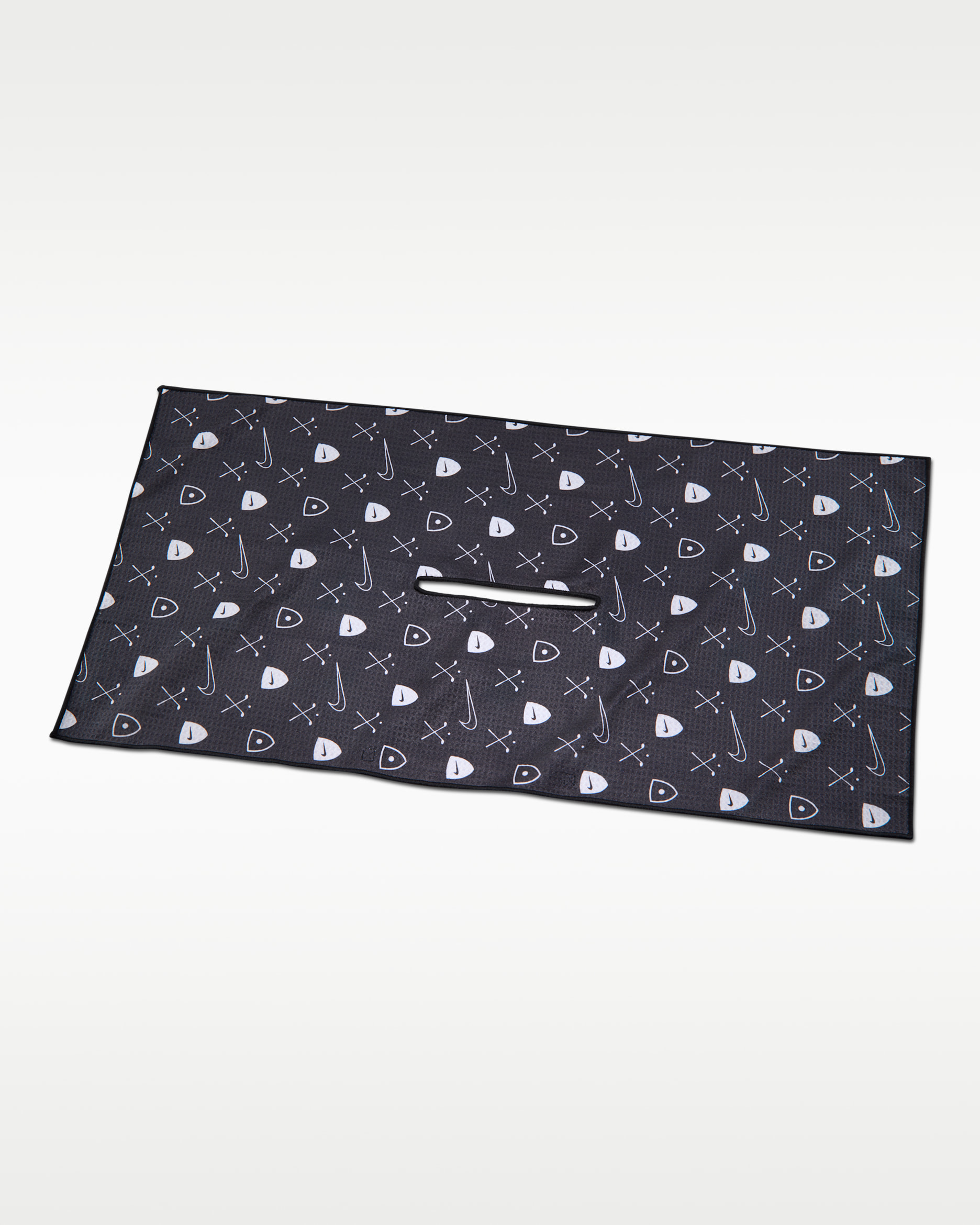 Nike Caddy Golf Towel - Black/White/White