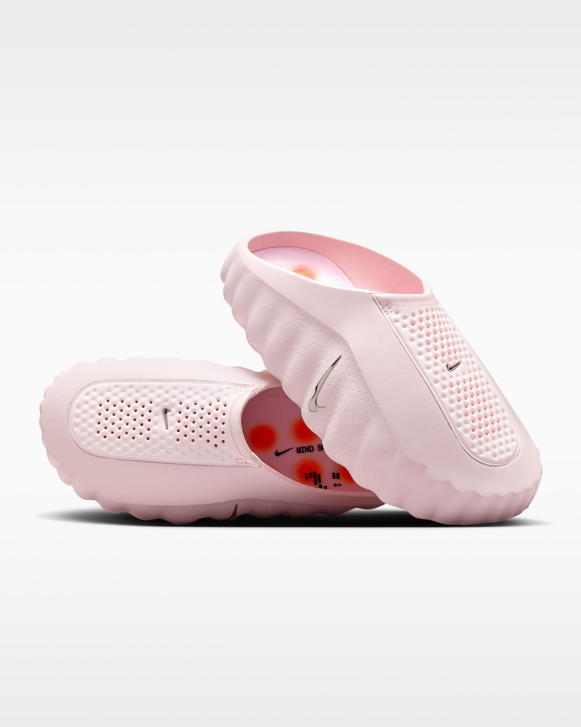 Nike Mind 001 Women's Pregame Mules - Pearl Pink/Hyper Crimson/Black/Chrome