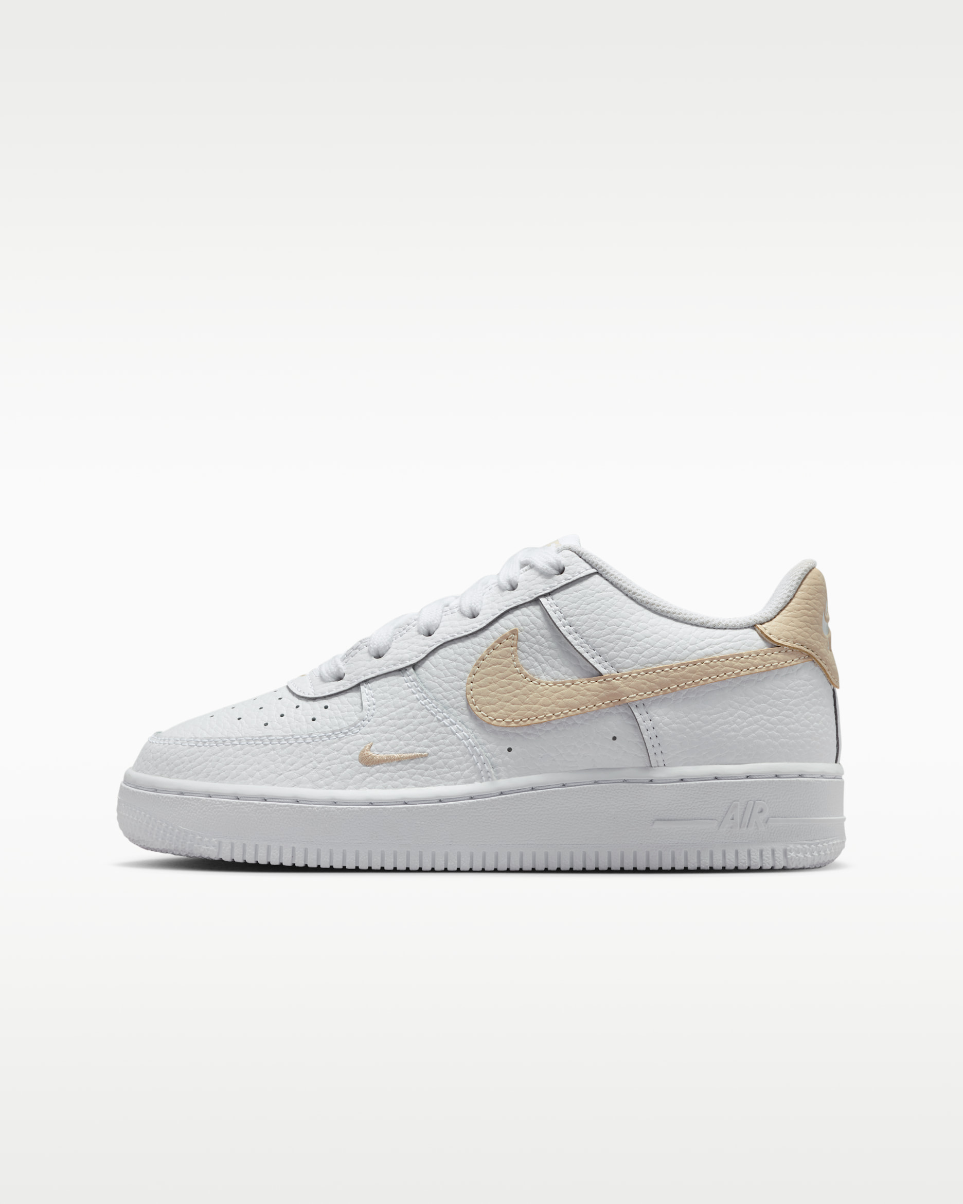 Nike Air Force 1 Schuh (ältere Kinder) - Weiß/Rattan