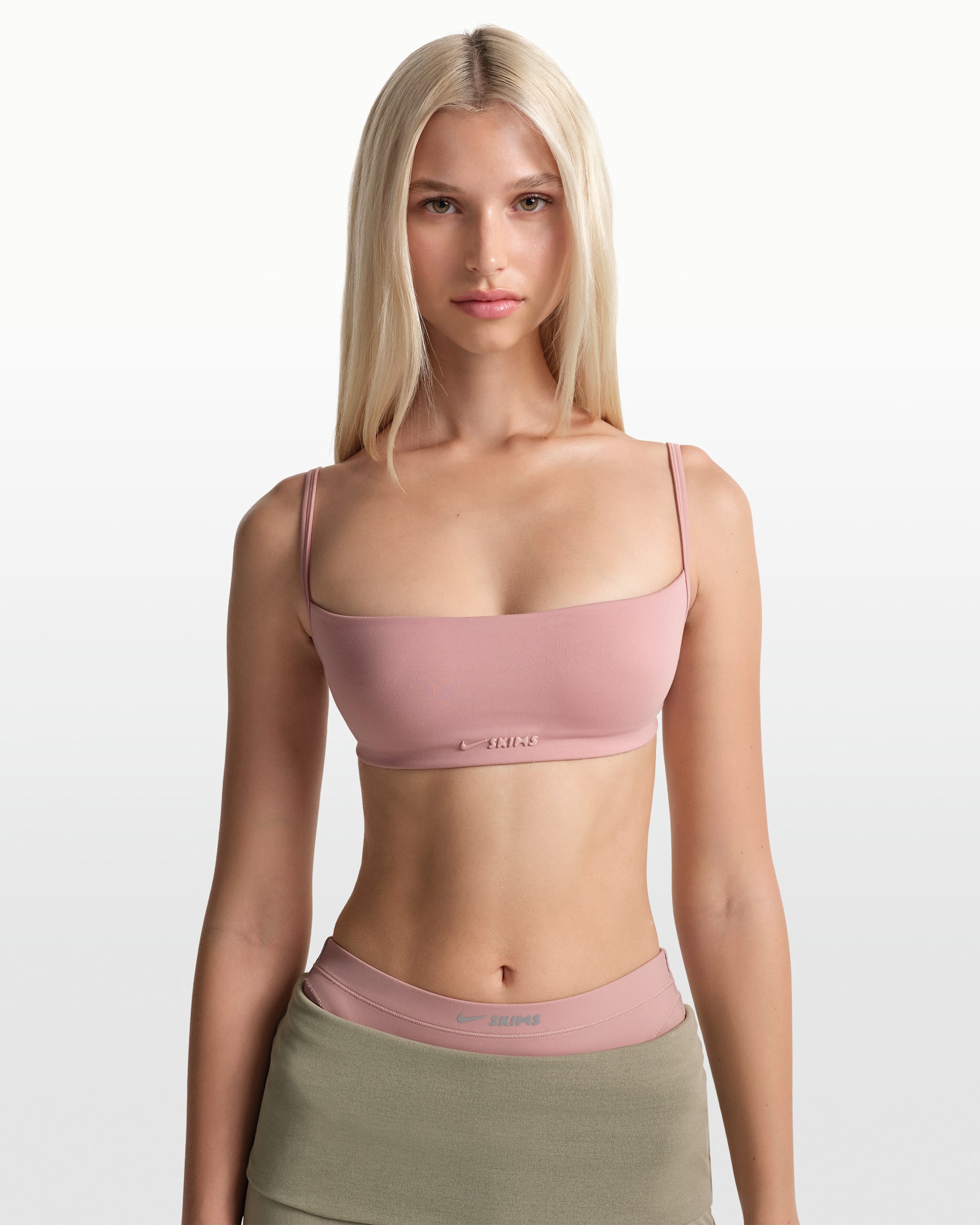 Bra micro de tirantes finos para mujer NikeSKIMS Matte - NSKM HIMALAYAN