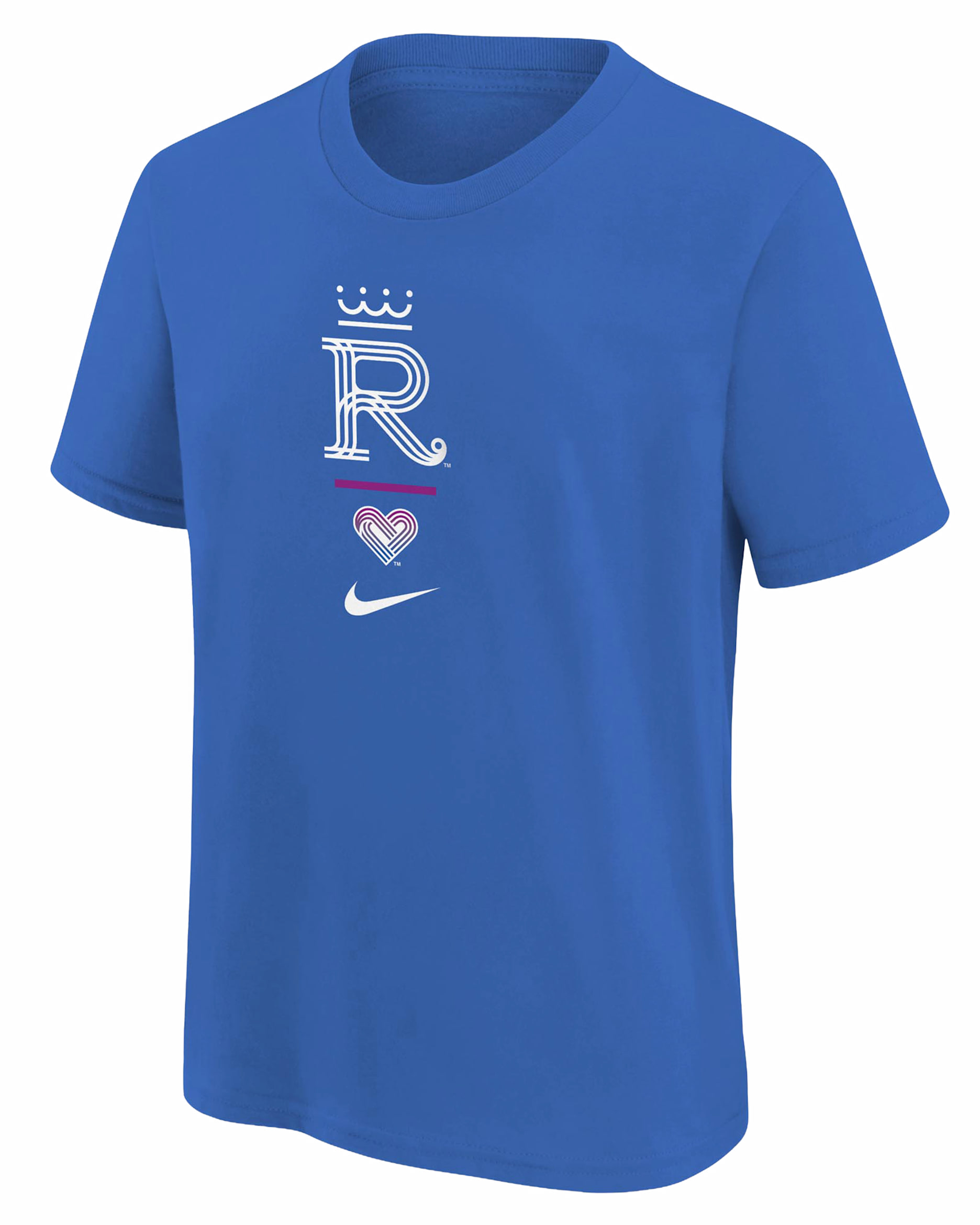 Playera Nike de la MLB para niños talla grande de los Kansas City Royals, edición City Connect - Royal