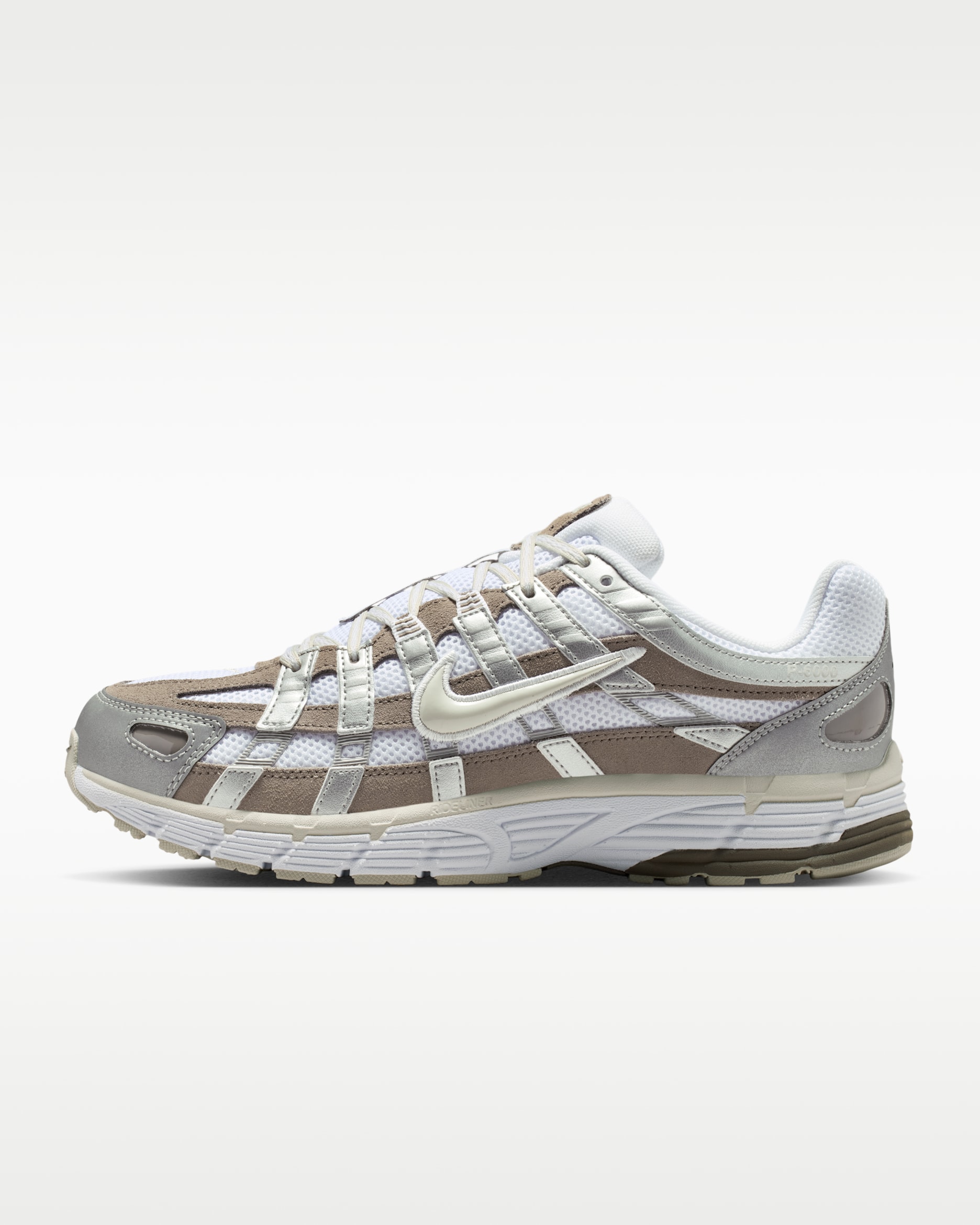 Nike P-6000 Women's Shoes - White/Metallic Silver/Cave Stone/Light Bone