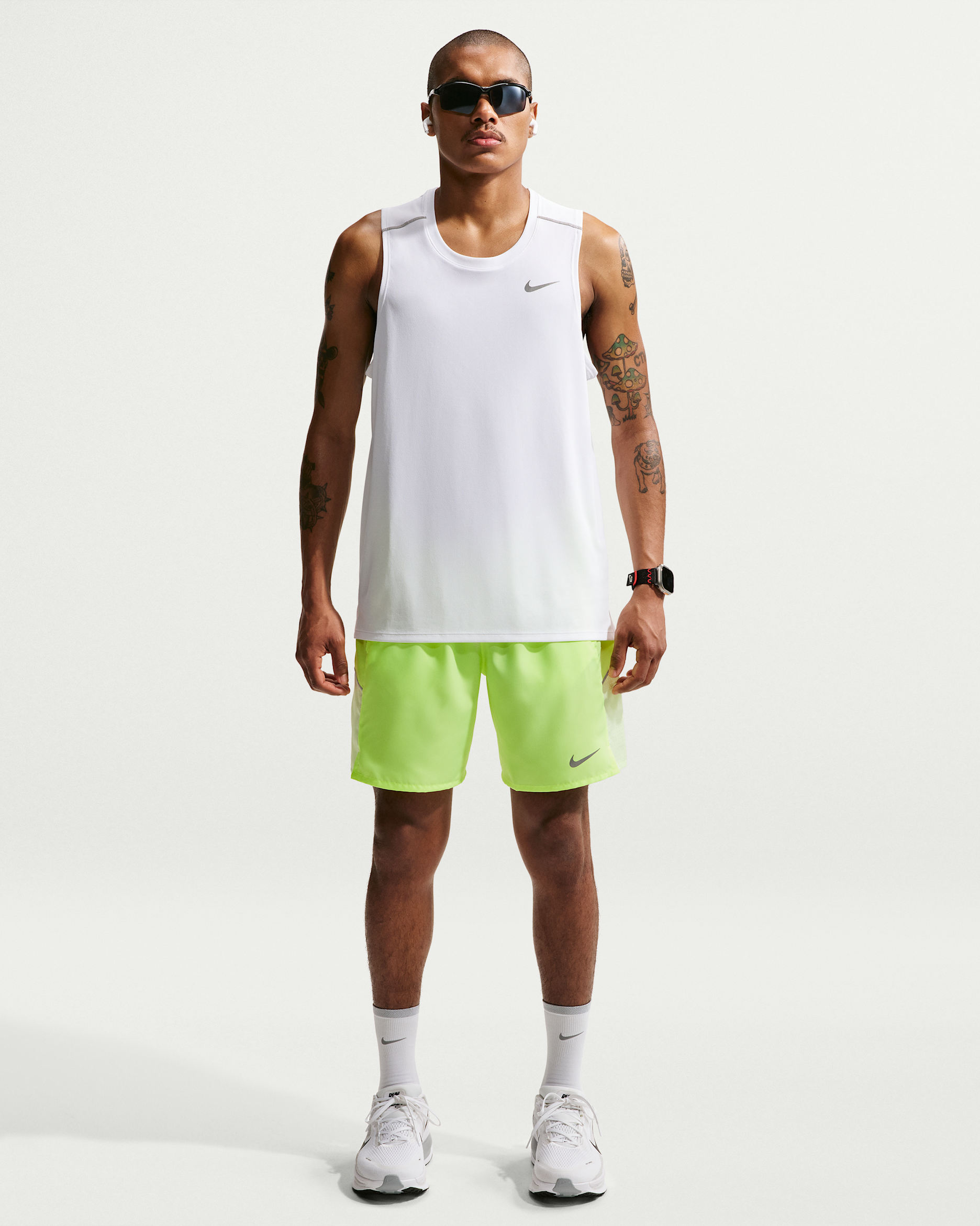 Shorts da running Dri-FIT con slip foderati 18 cm Dri-FIT Nike Miler – Uomo - Volt Ice/Barely Volt
