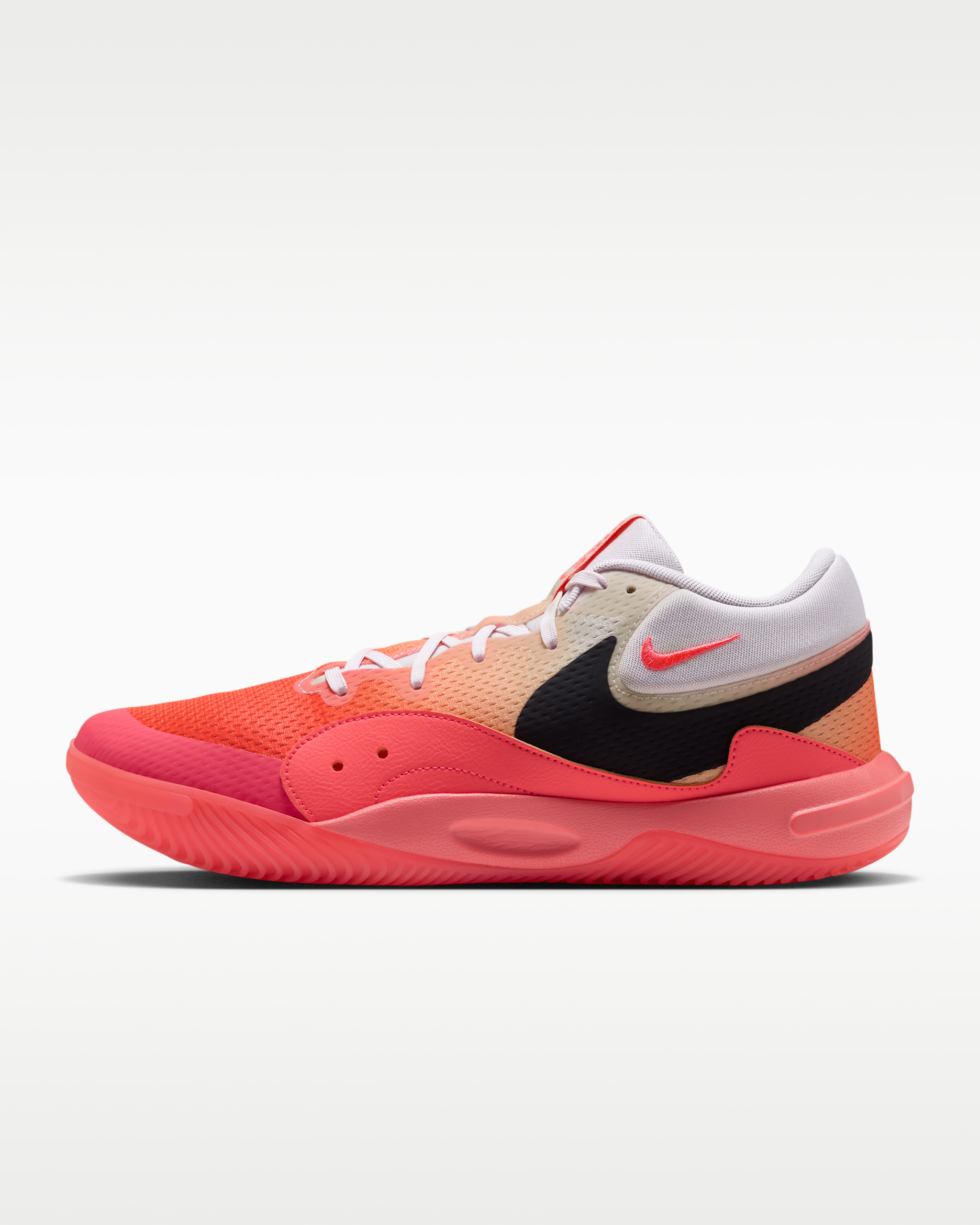 Nike Hyperquick SE Volleyball Shoes - Coconut Milk/Hot Lava/Cave Purple