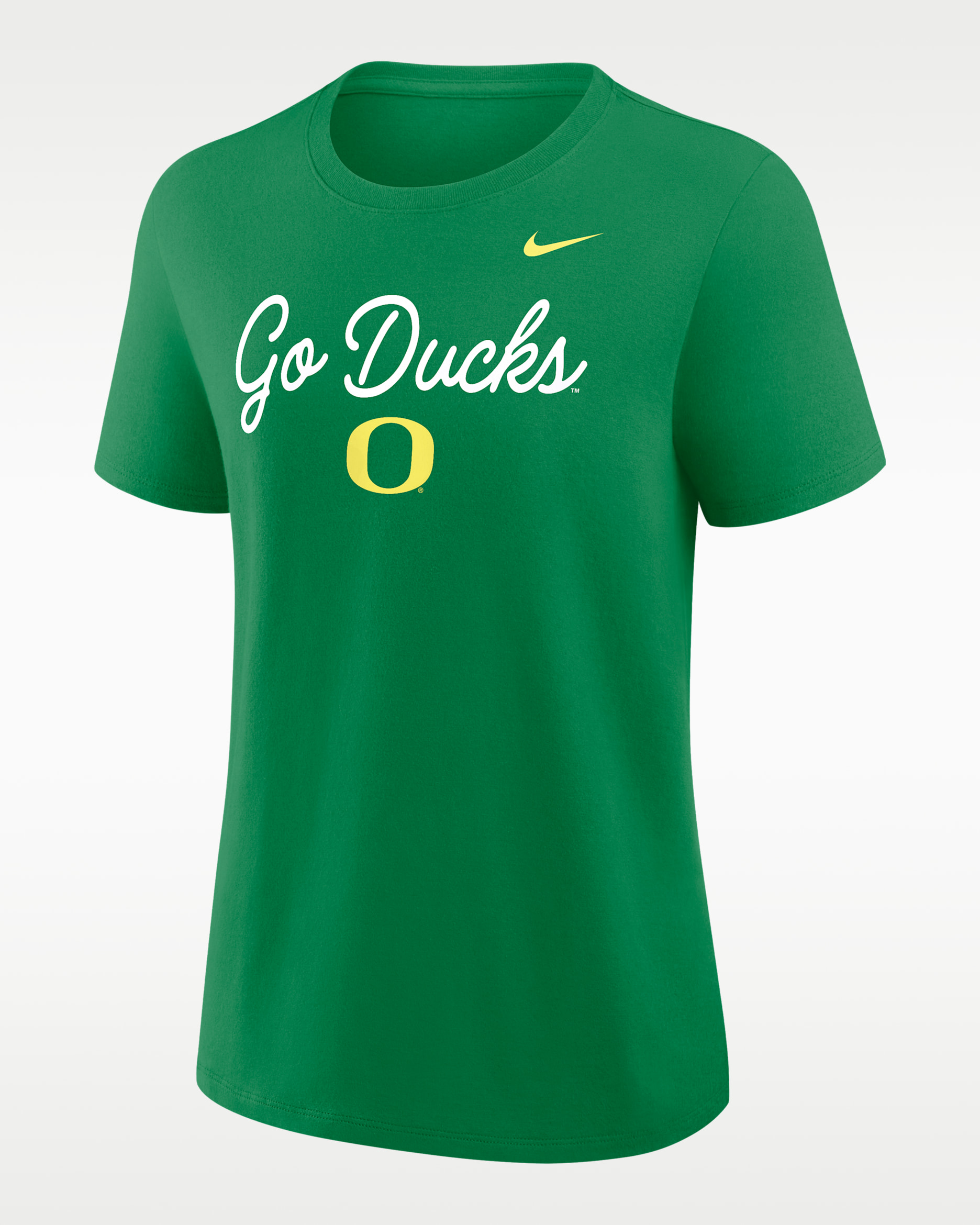 Oregon Script Mantra Logo Women's Nike College T-Shirt - Green