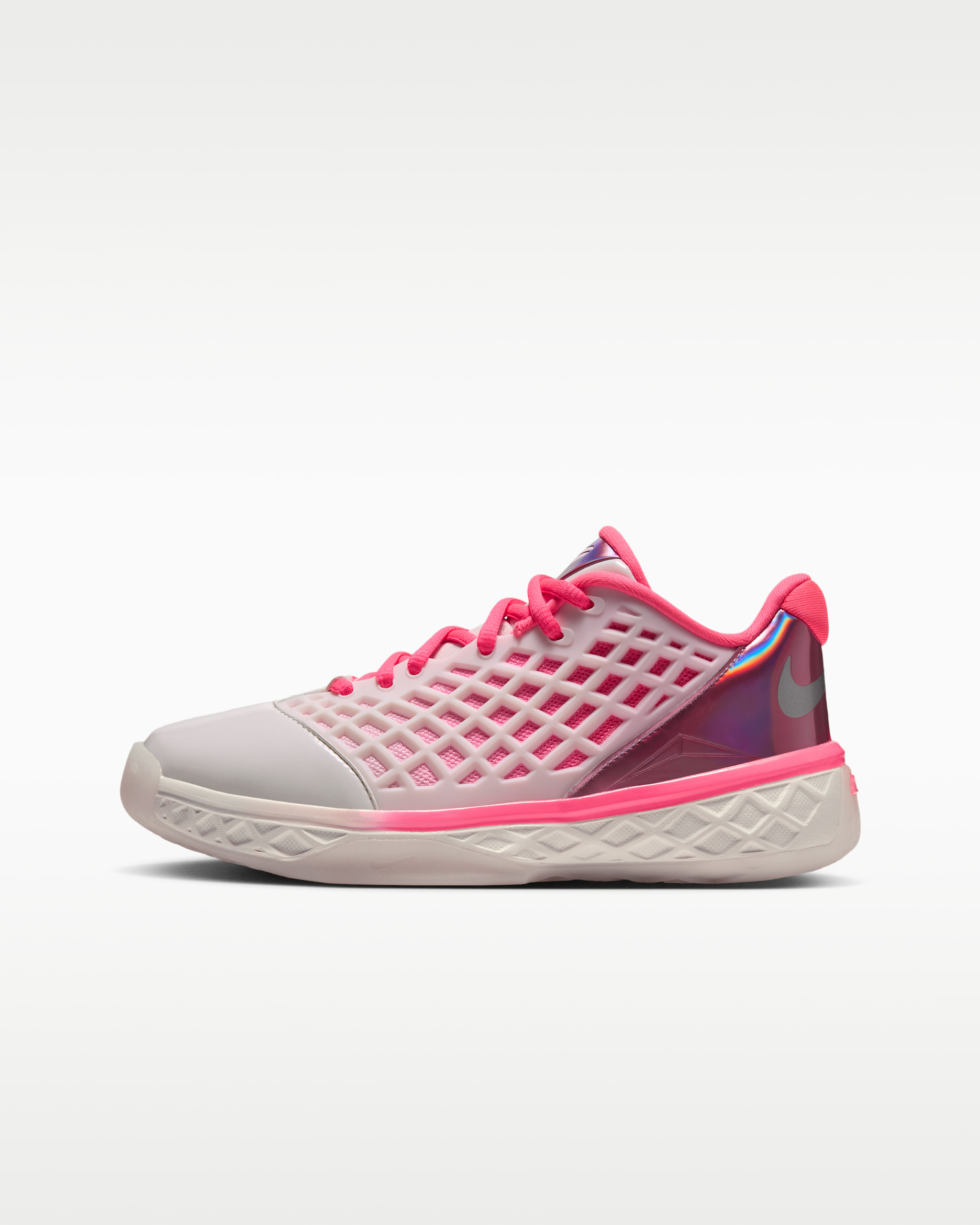 Kobe 3 Protro Low Older Kids' Basketball Shoes - Sail/Hot Punch/Metallic Silver