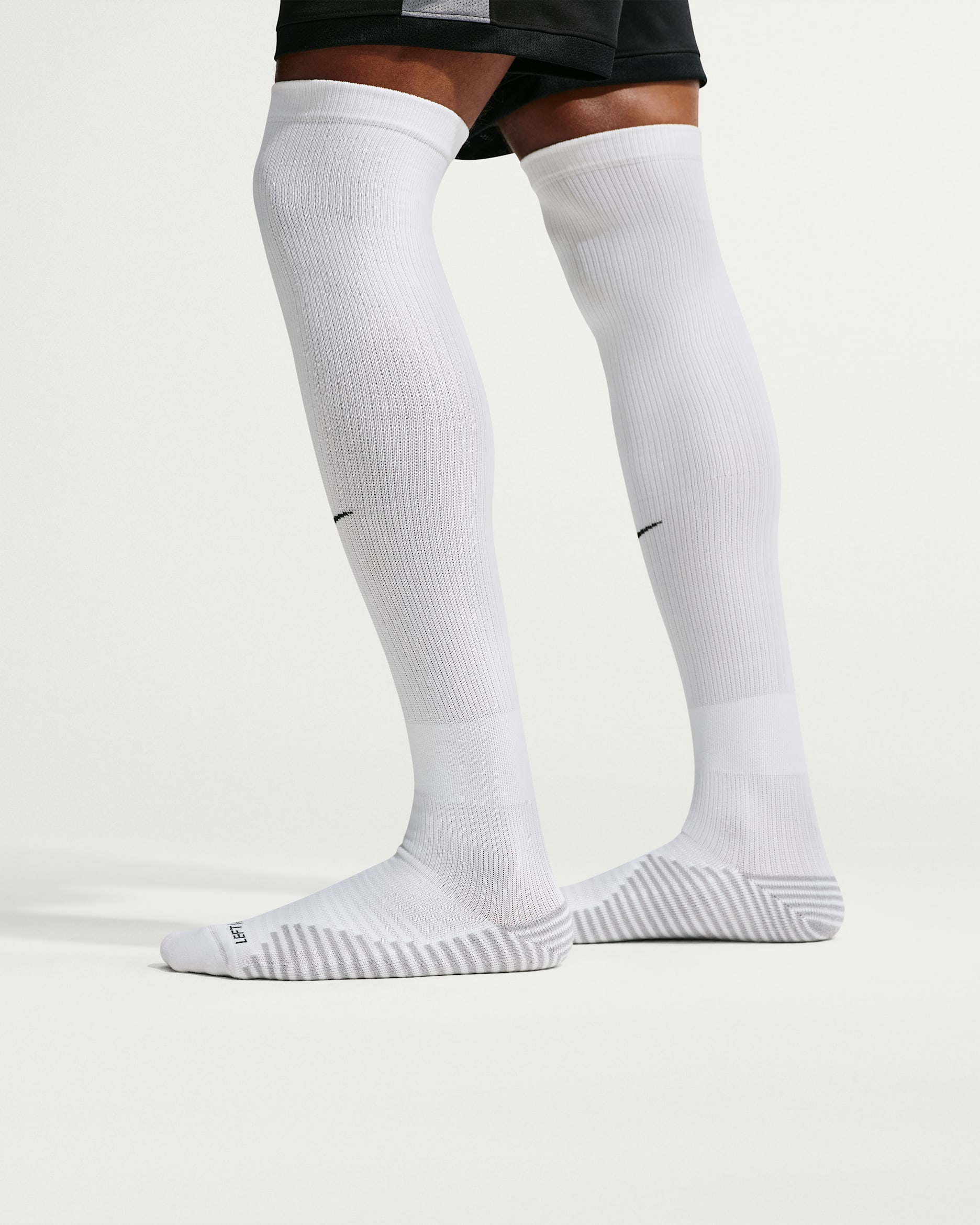 Nike Dri-FIT Strike Knee-High Football Socks - White/Black