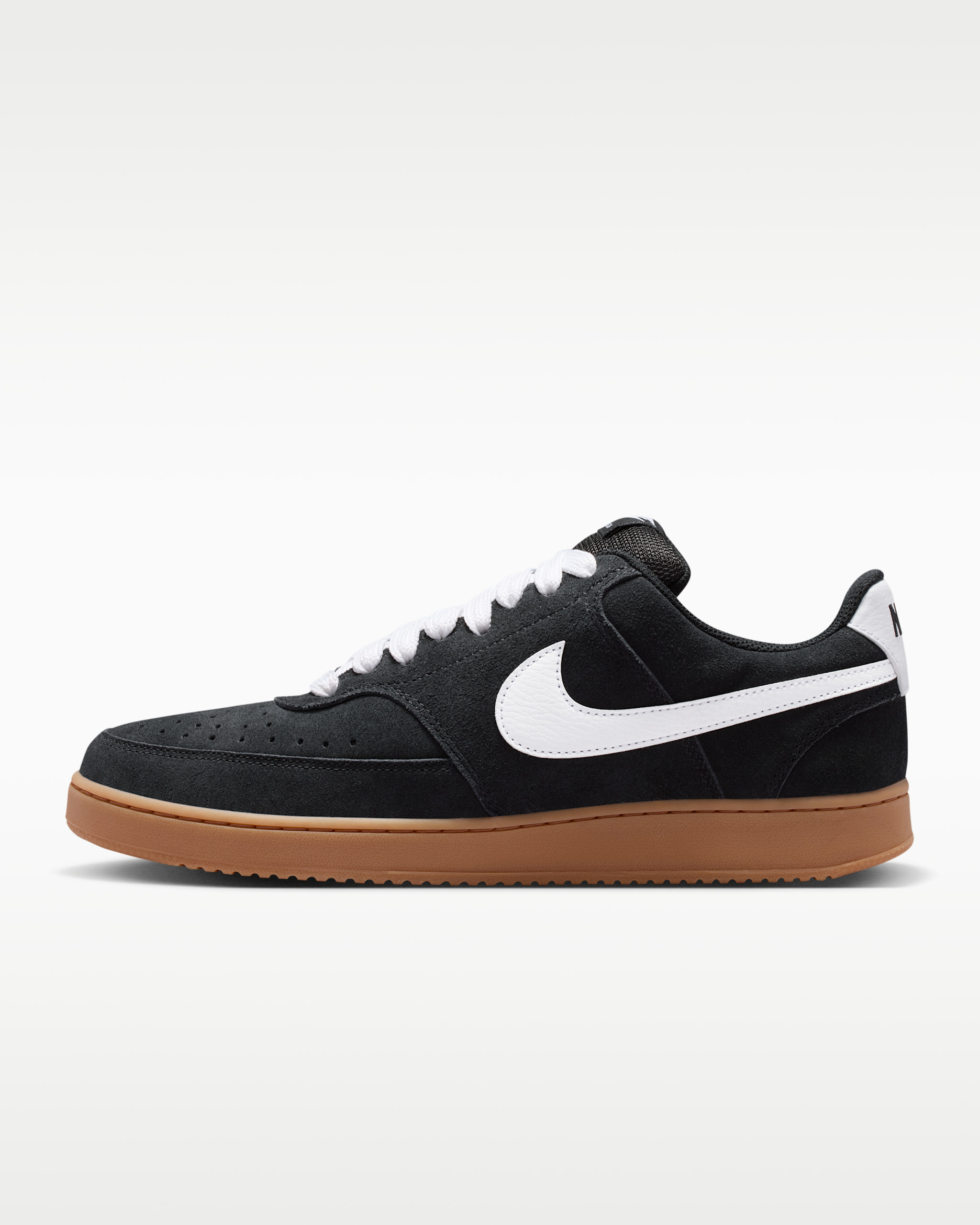 Nike Court Vision Low Men's Shoes - Black/Gum Medium Brown/White