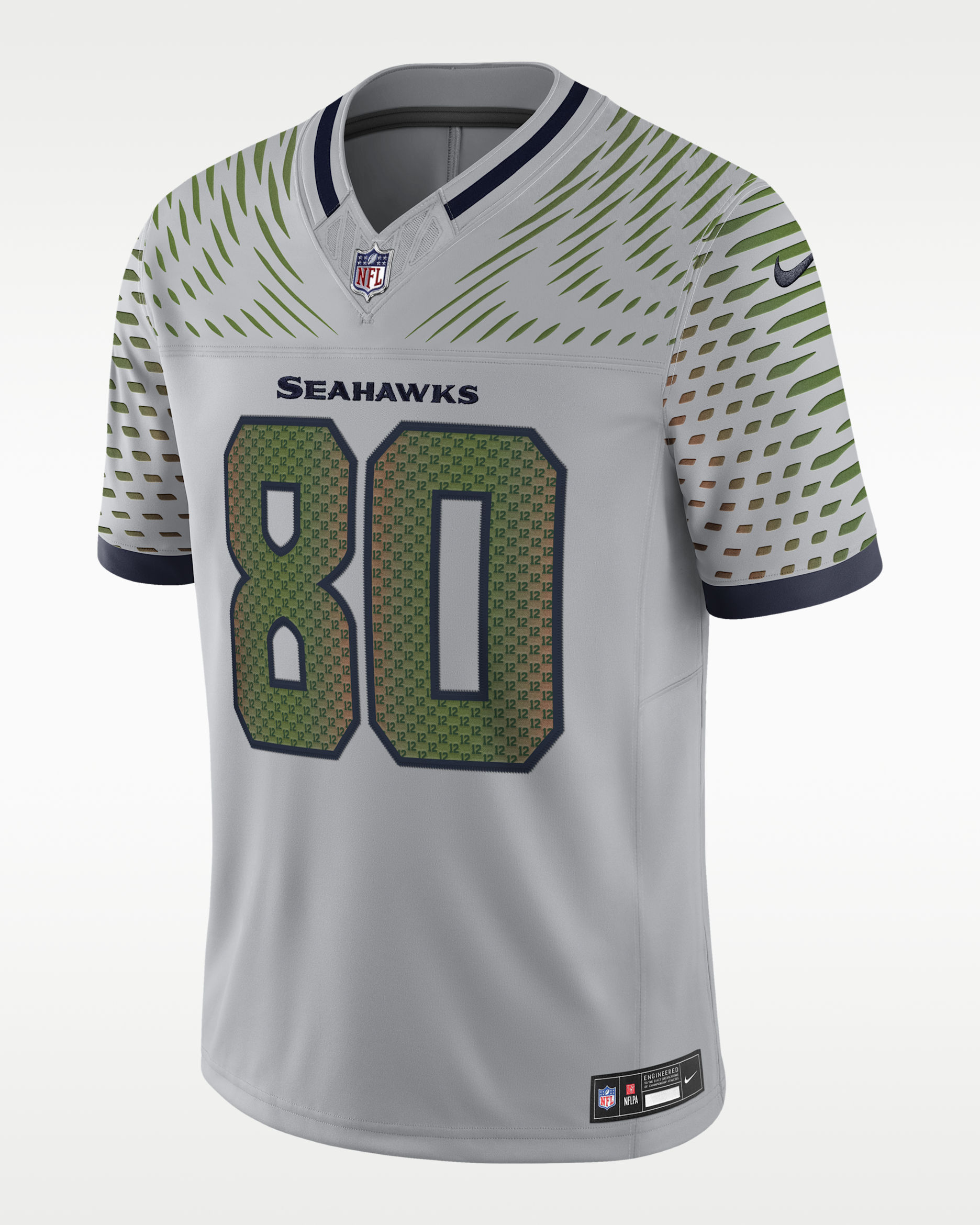 Steve Largent Seattle Seahawks Rivalries Collection Men's Nike Dri-FIT NFL Limited Jersey - Grey