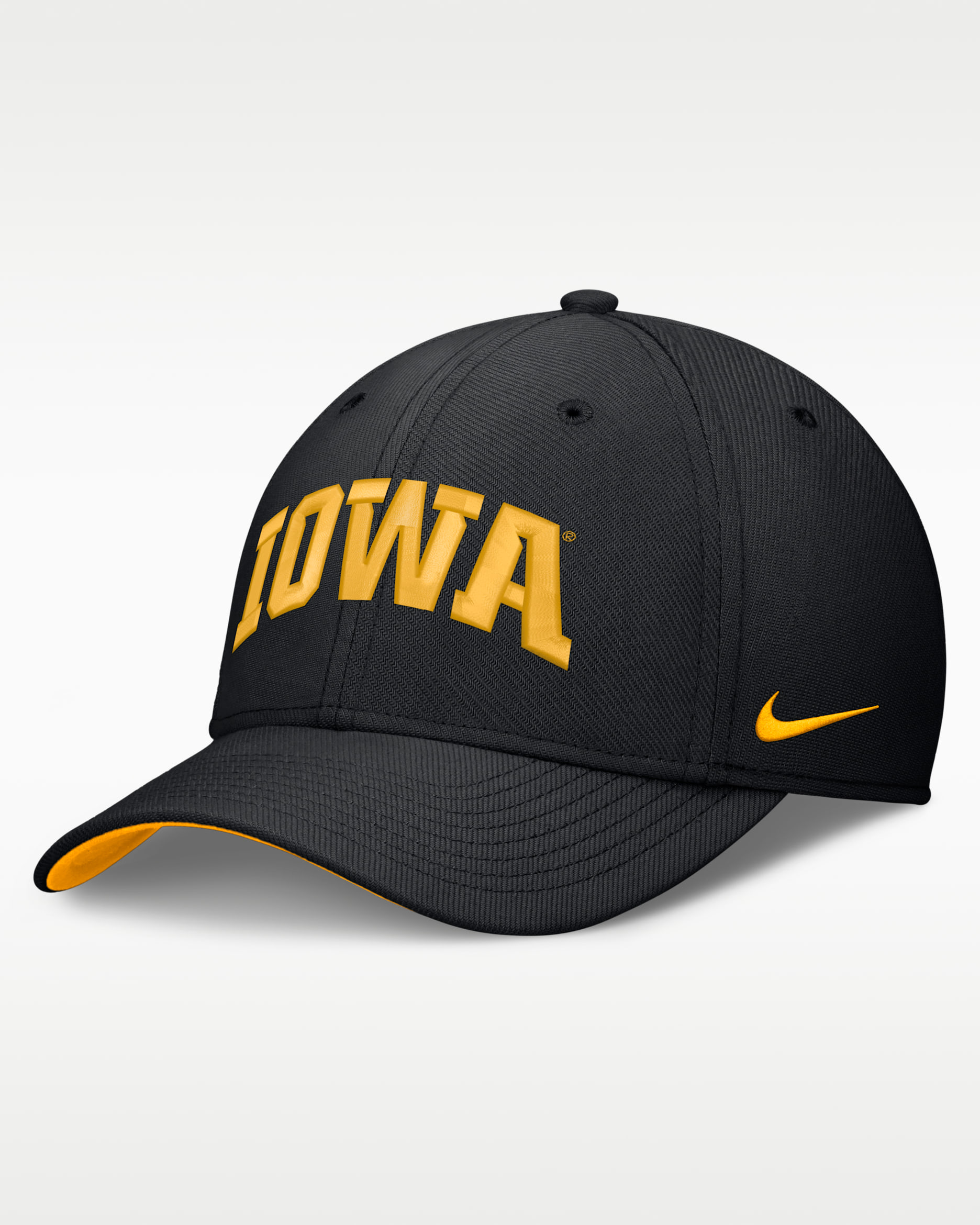 Iowa Classic Swooshflex Men's Nike Dri-FIT College Hat - Black