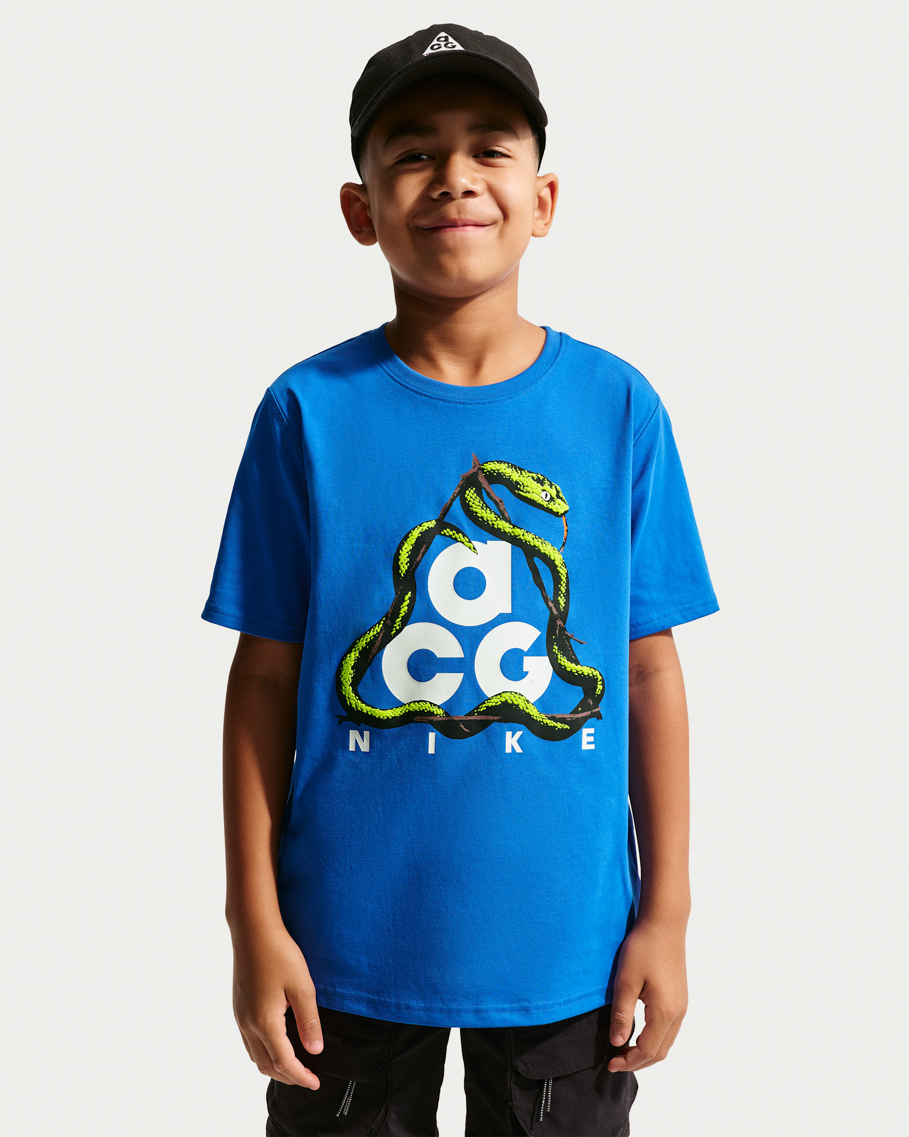 ACG Big Kids' Dri-FIT Snake T-Shirt - Hyper Royal