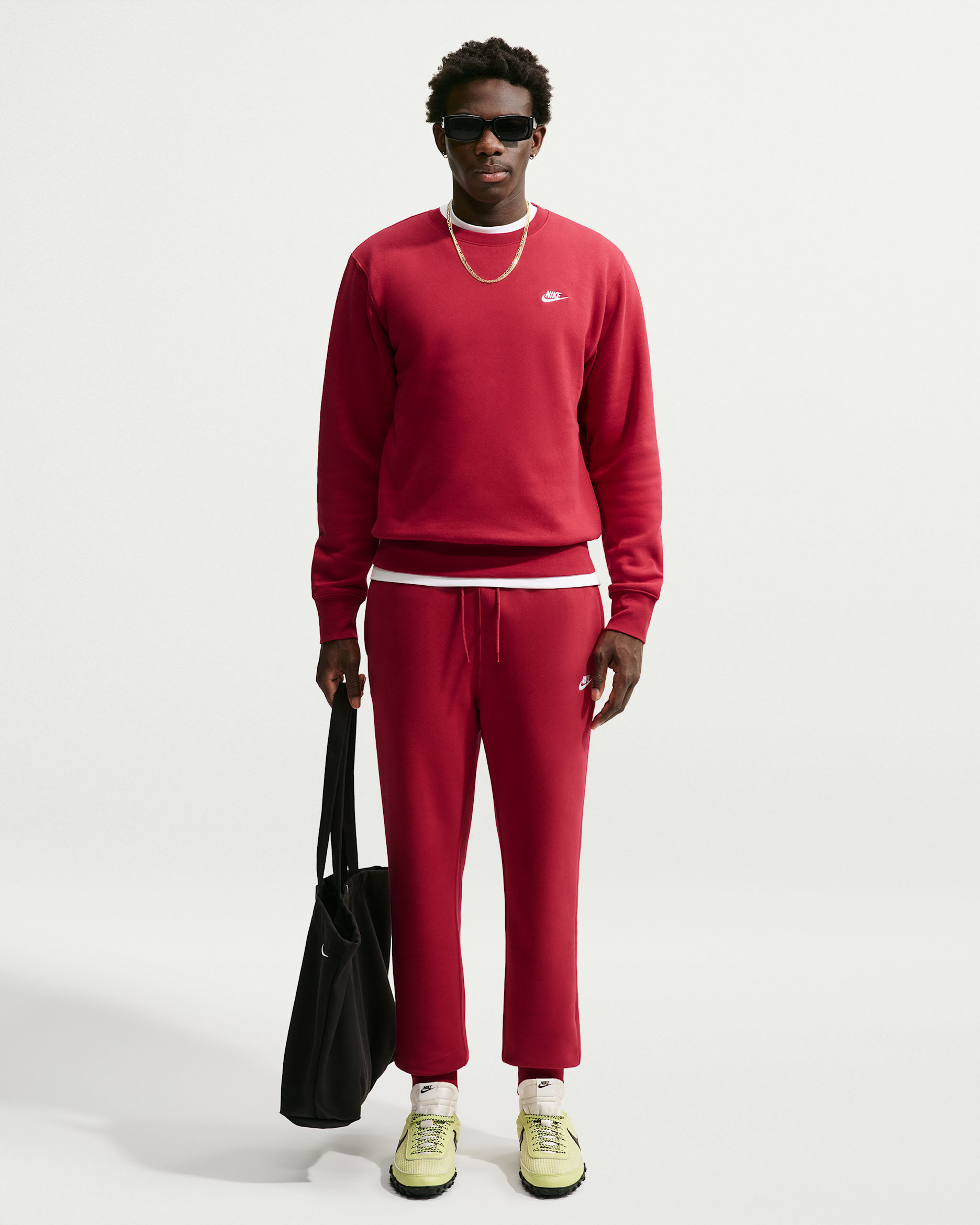 Nike Sportswear Club Men's Joggers - Tough Red/Tough Red/White