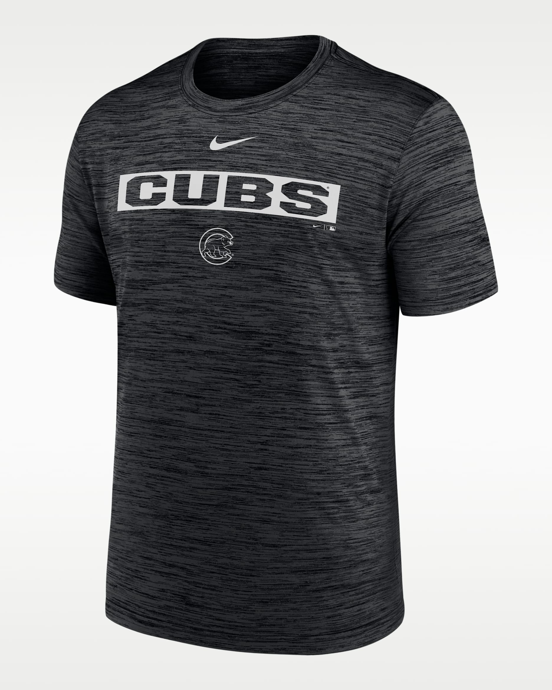 Chicago Cubs Velocity Men's Nike Dri-FIT MLB T-Shirt - Black