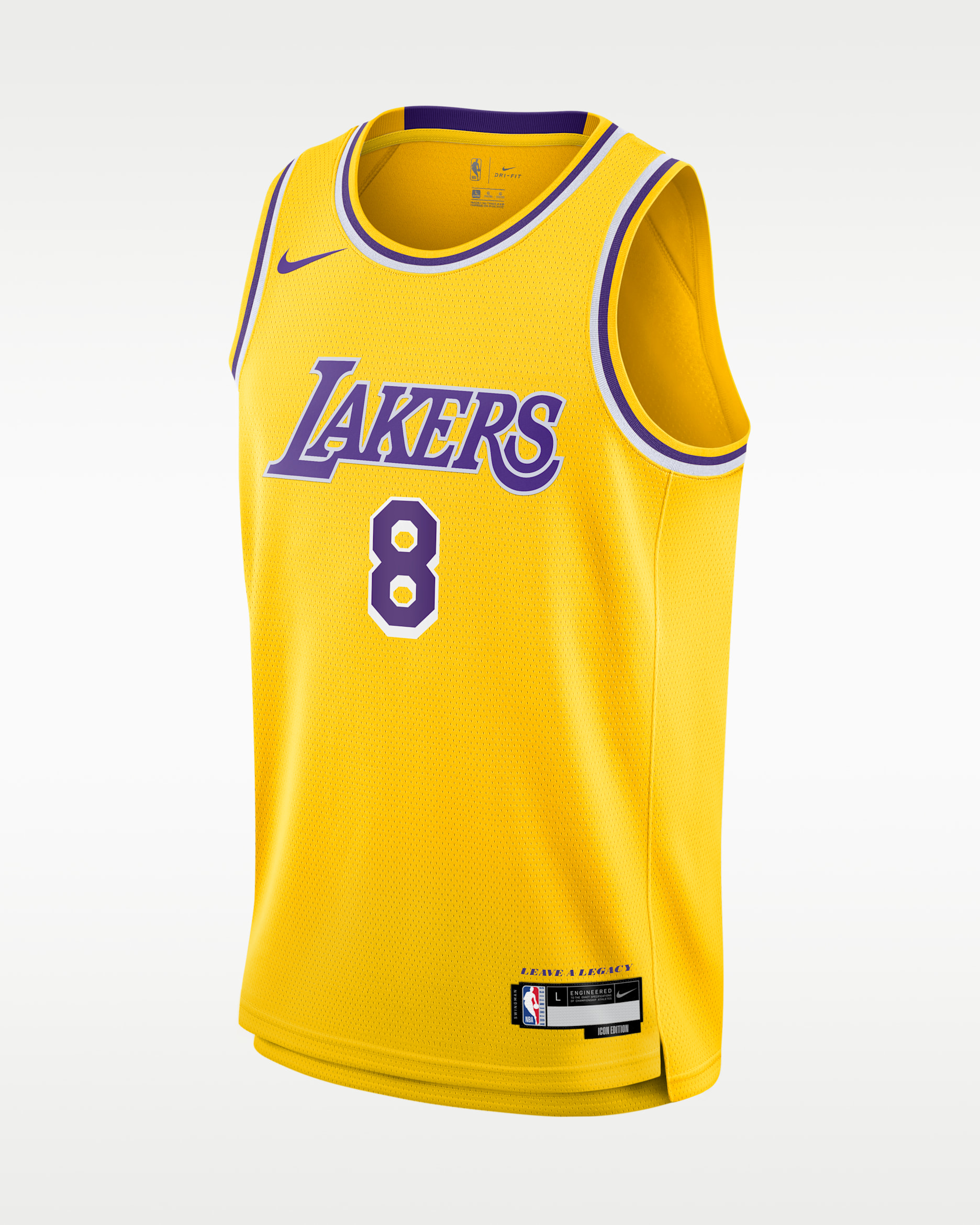 Kobe Bryant Los Angeles Lakers Icon Edition Big kids' Nike Dri-FIT NBA Swingman Jersey - Amarillo