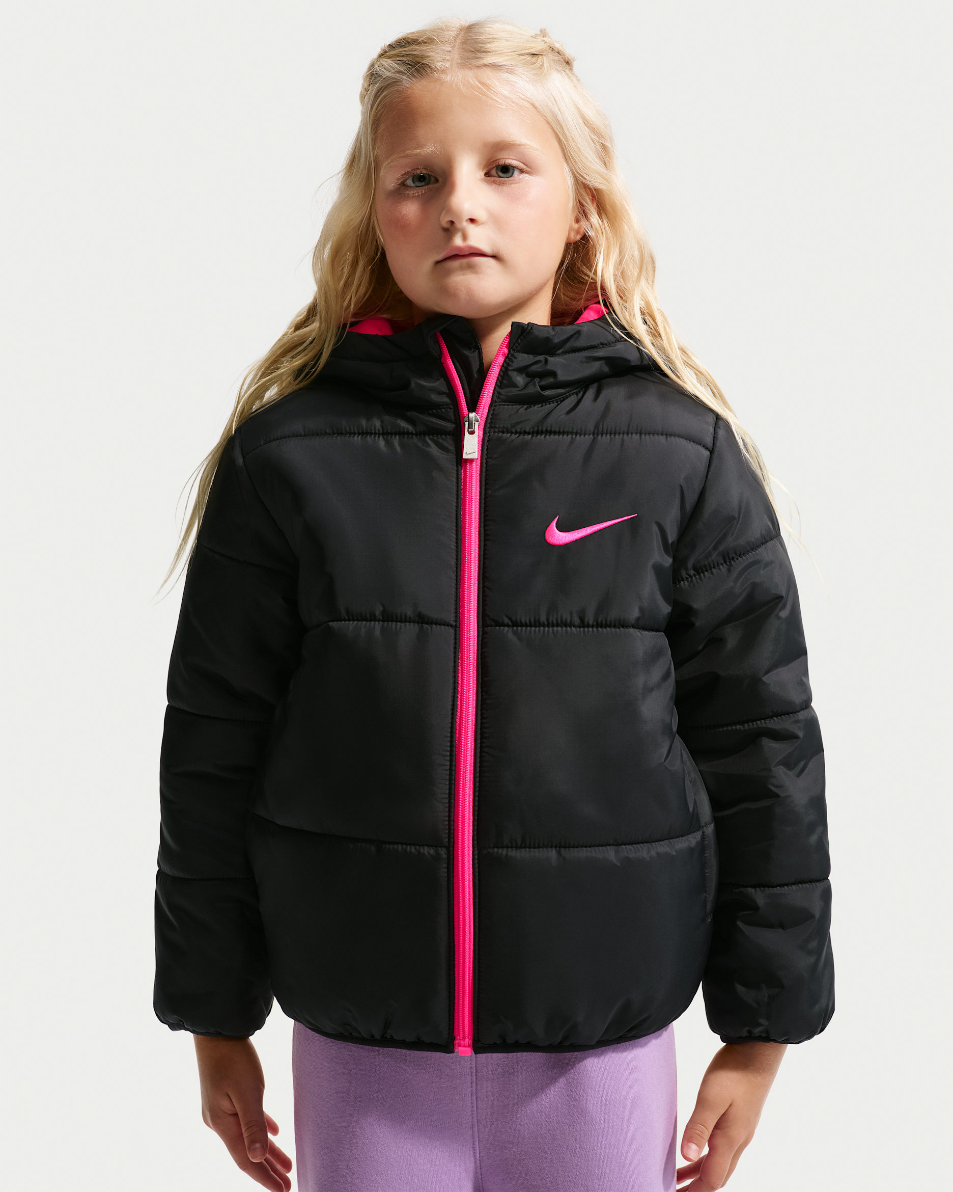 Nike Essentials Little Kids' Heavyweight Puffer Jacket - Hyper Pink/Black