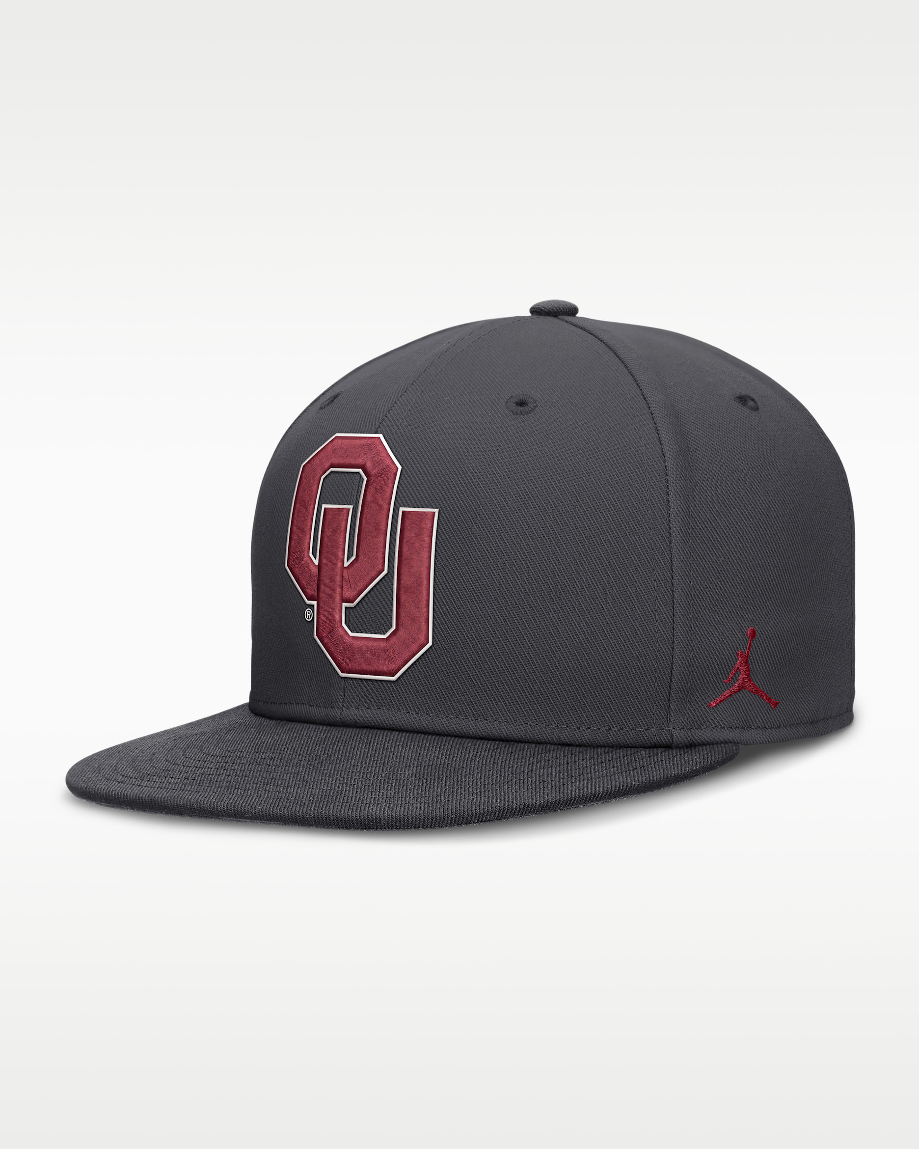 Oklahoma Pro Men's Jordan Brand Dri-FIT College Fitted Hat - Anthracite