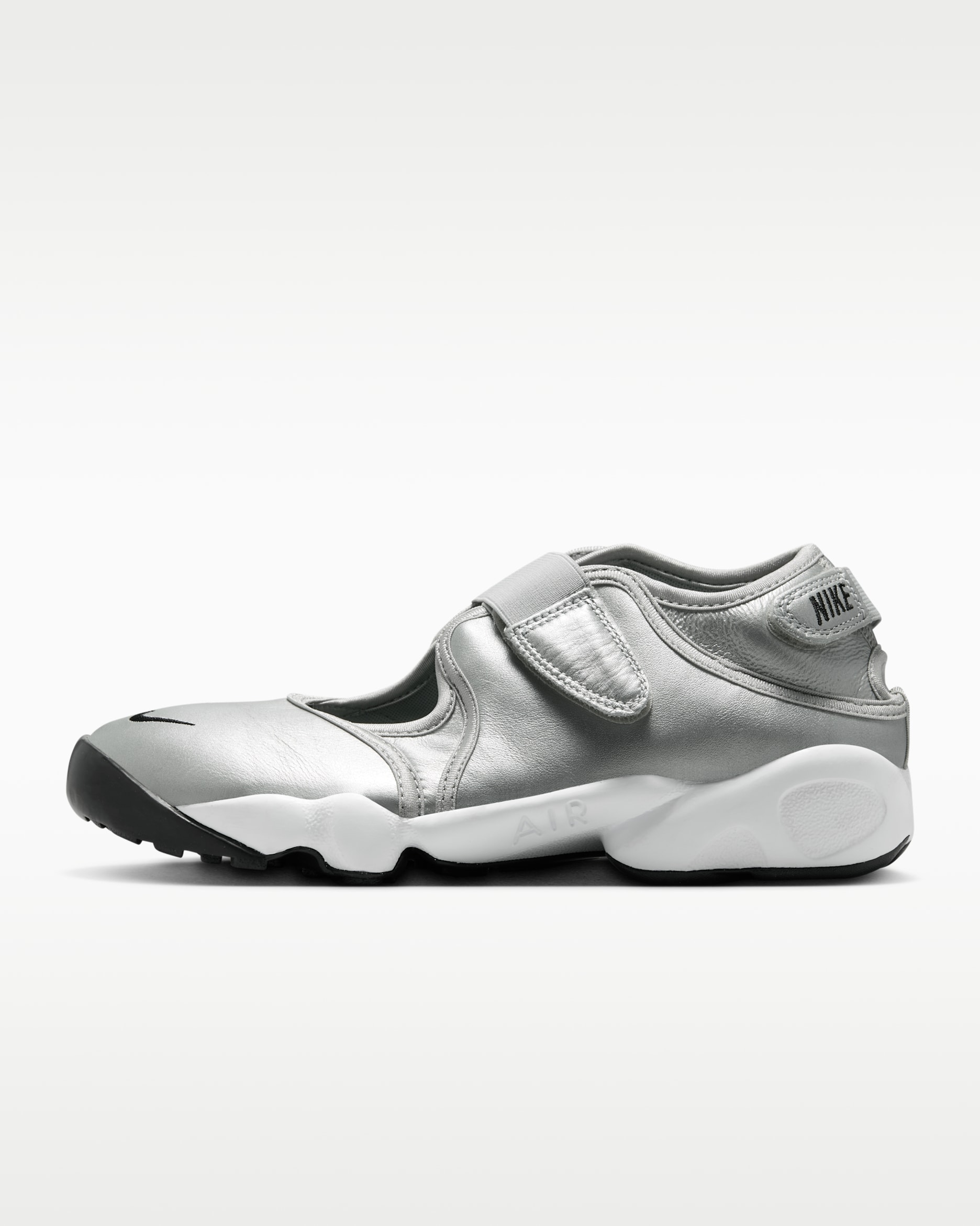 Nike Air Rift Women's Shoes - Metallic Silver/Black/Sail