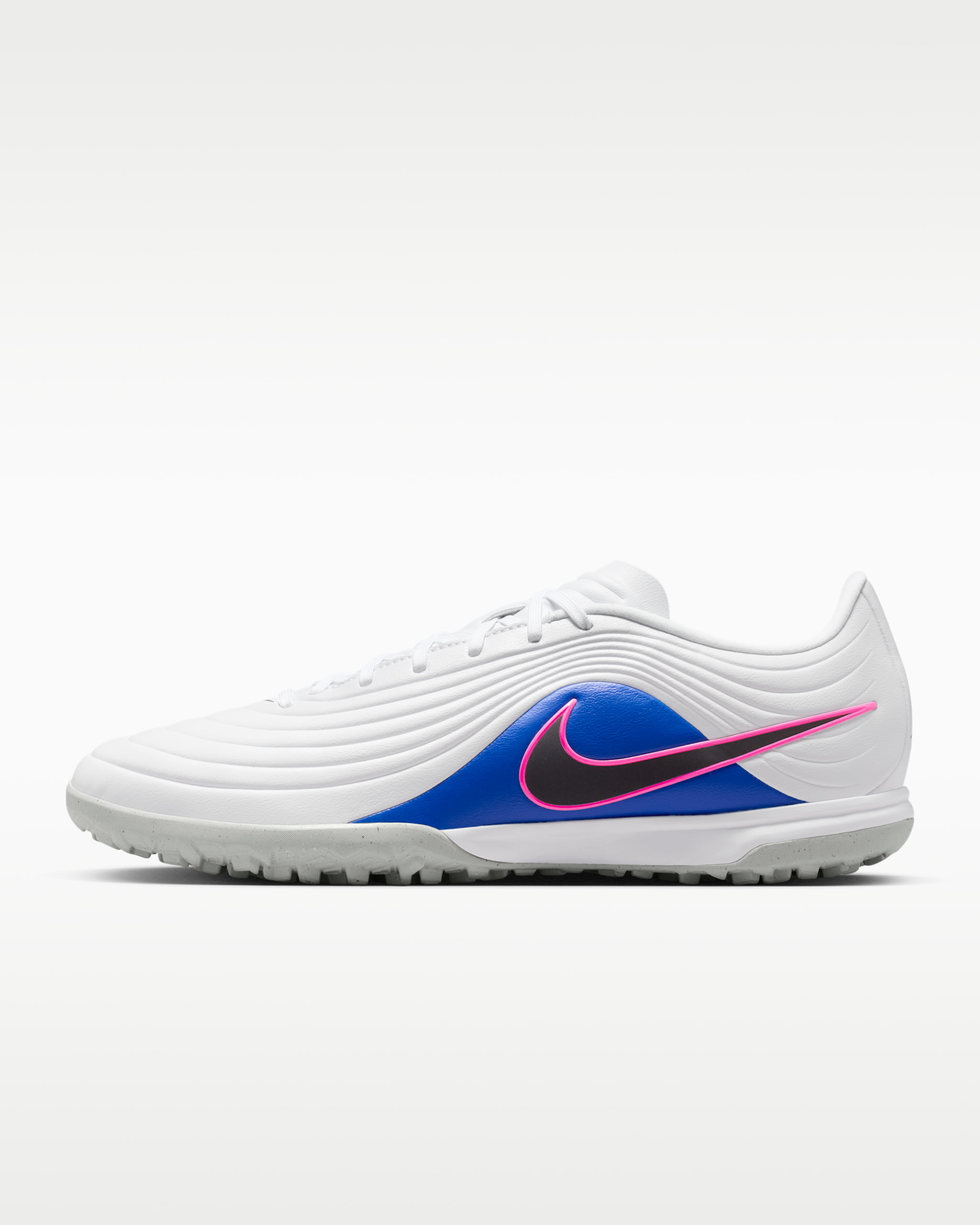 Nike Tiempo Maestro Academy Turf Low-Top Soccer Shoes - White/Racer Blue/Pink Blast/Black