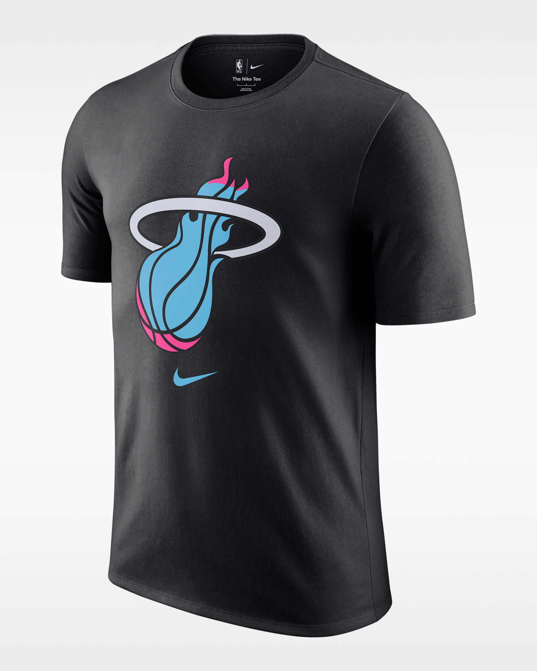 Playera Nike NBA para hombre Miami Heat Essential City Edition - Negro