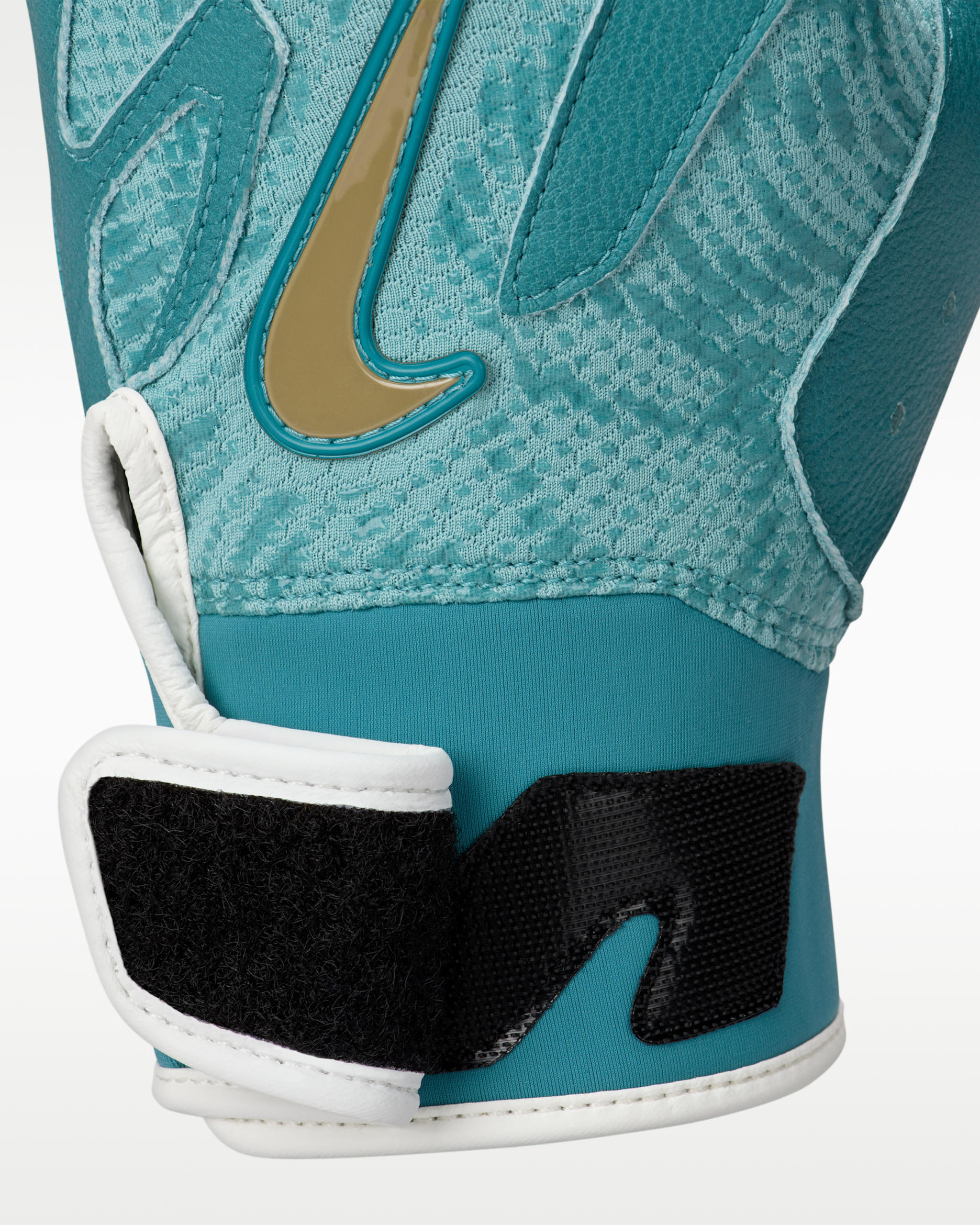 Guantes de bateo de béisbol Nike Alpha Elite 2.0 - Cañón/Azul verdoso mineral/Transparente