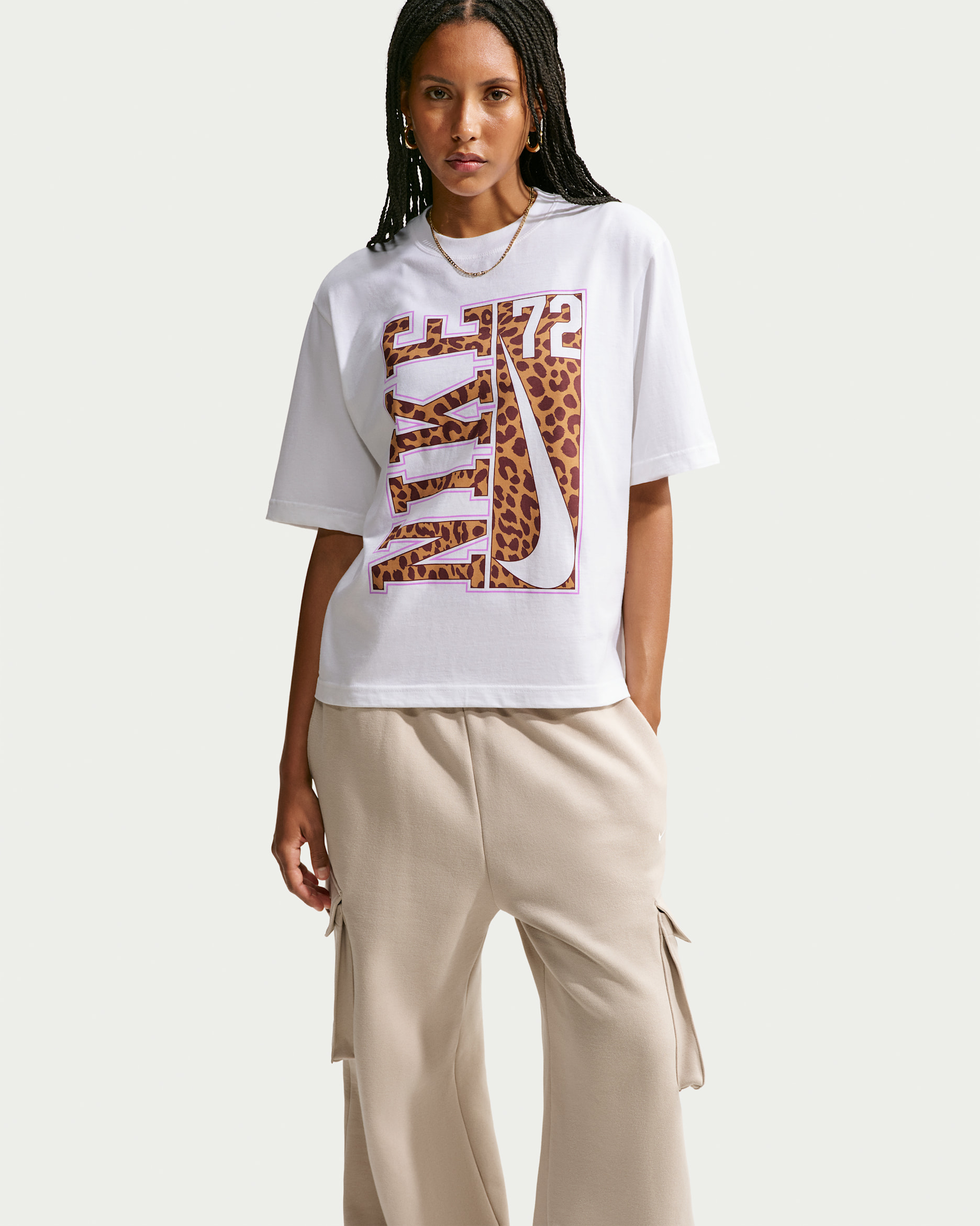 Playera de ajuste holgado Nike Sportswear para mujer - Blanco