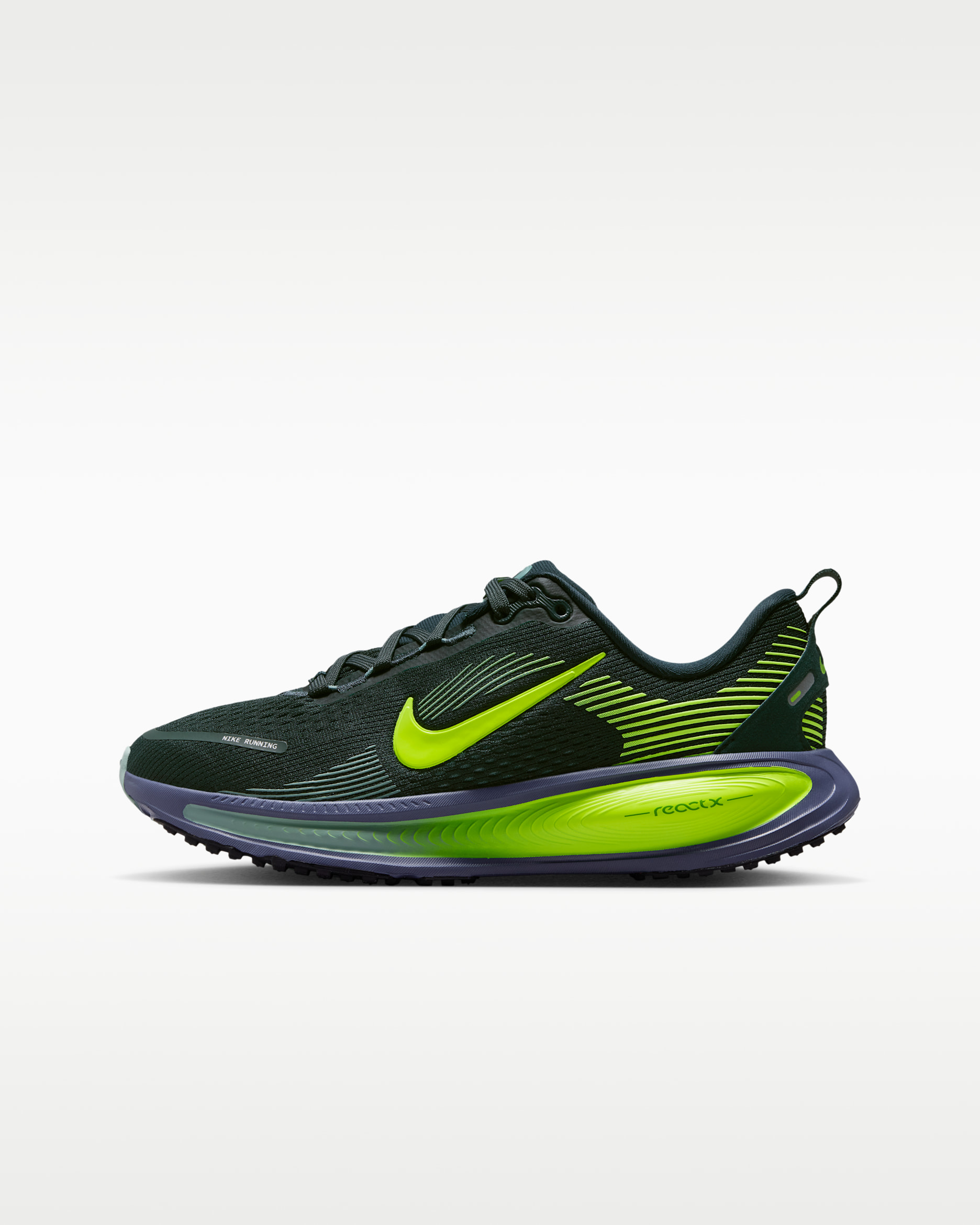 Nike Vomero 18 Older Kids' Road Running Shoes - Seaweed/Cannon/Sanded Purple/Volt