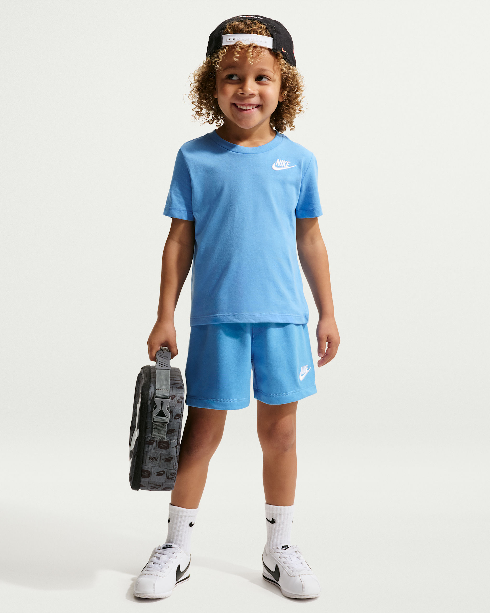 Nike Toddler 2-Piece Knit Shorts Set - Blue