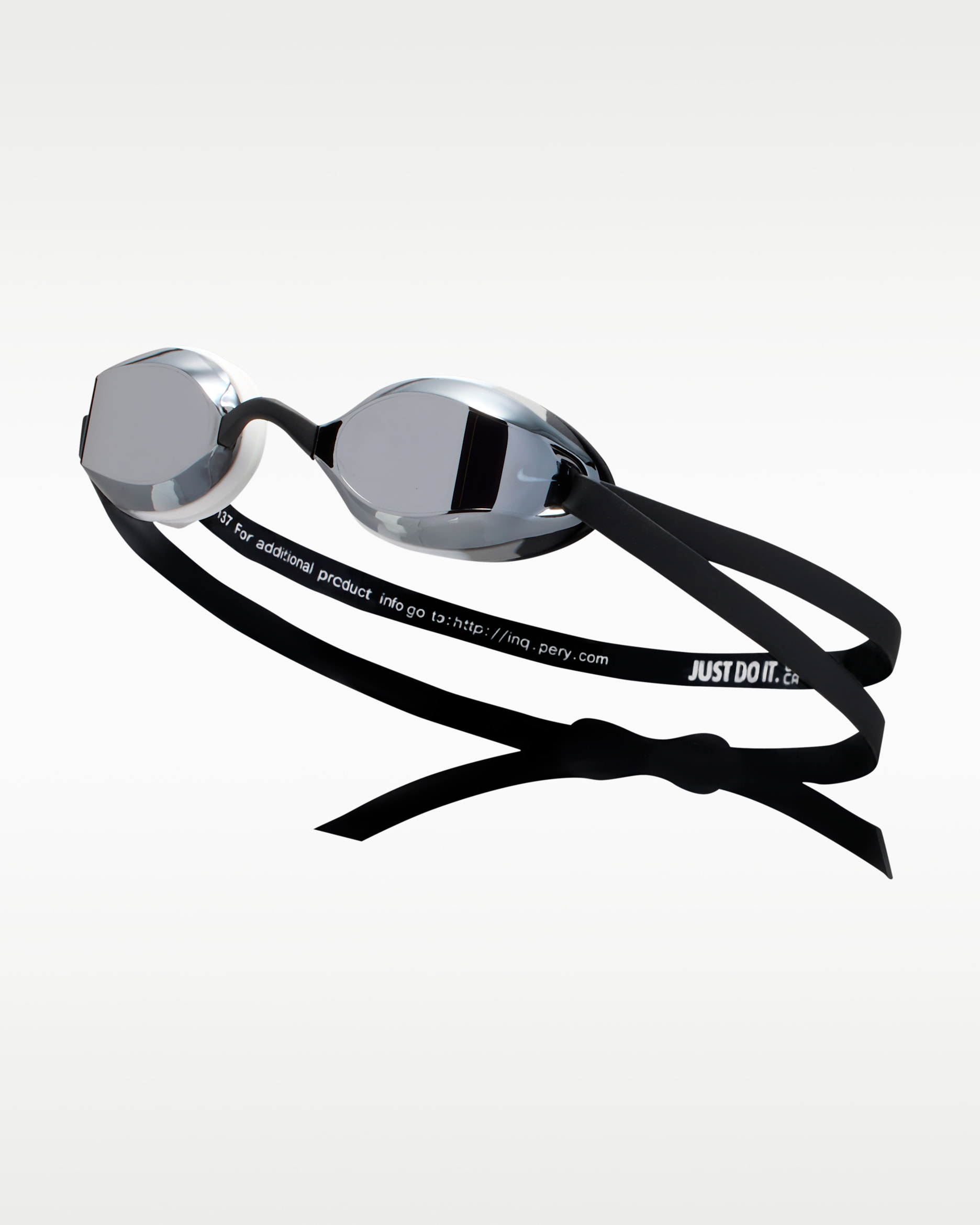 Goggles espejeados para niños talla grande Nike Legacy - Plata/Gris humo claro/Negro/Blanco
