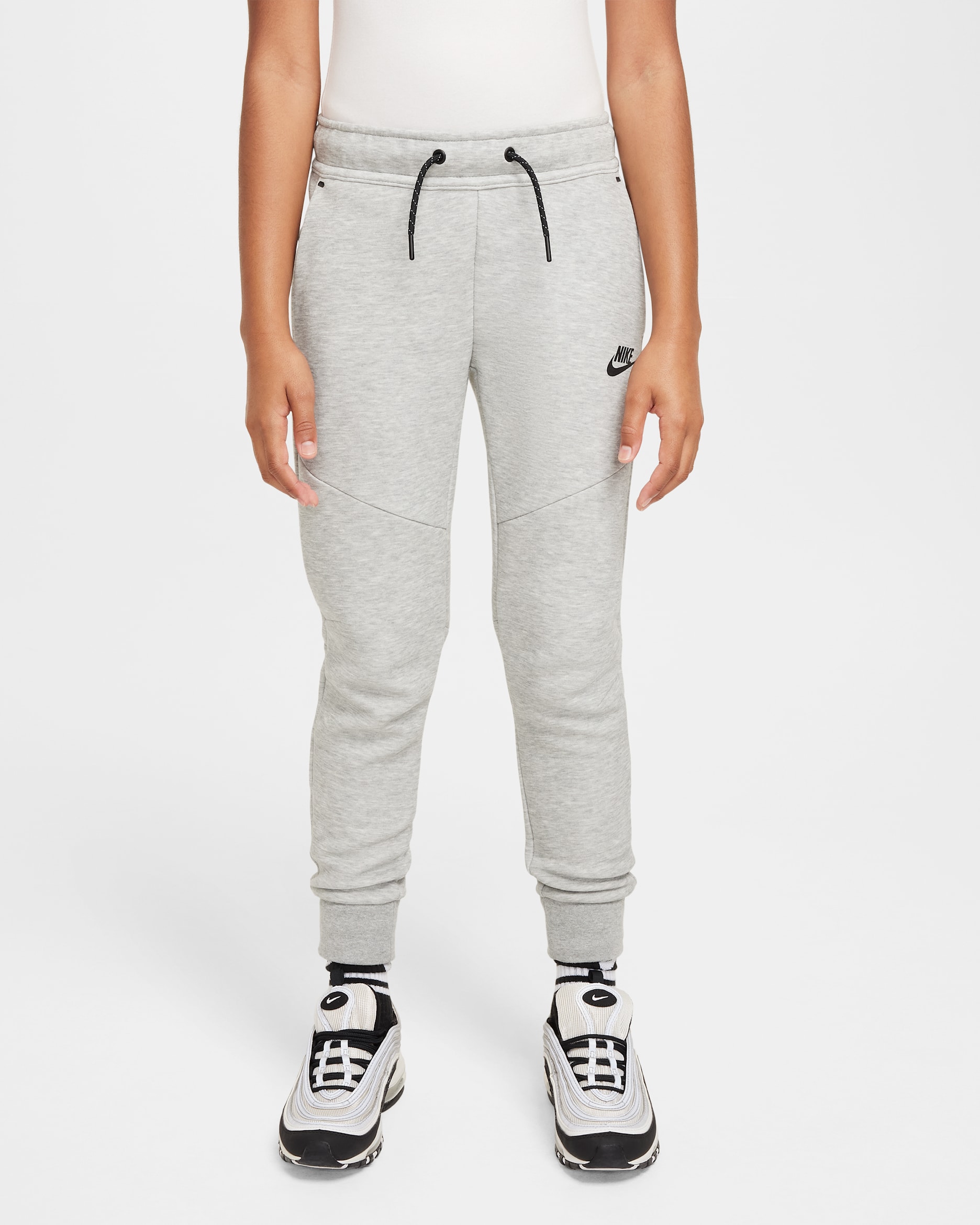 Nike Sportswear Tech Fleece Older Kids' Joggers - Dark Grey Heather/Black/Black